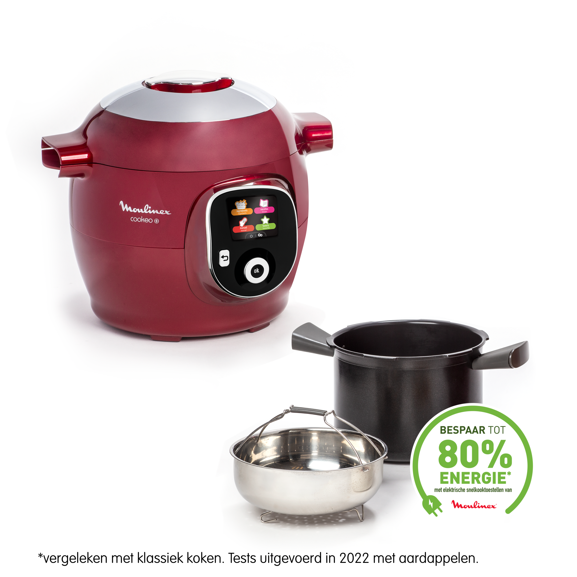 Cookeo+ CE85B510 Intelligente hogedruk multicooker - 6 programma's - 180 recepten