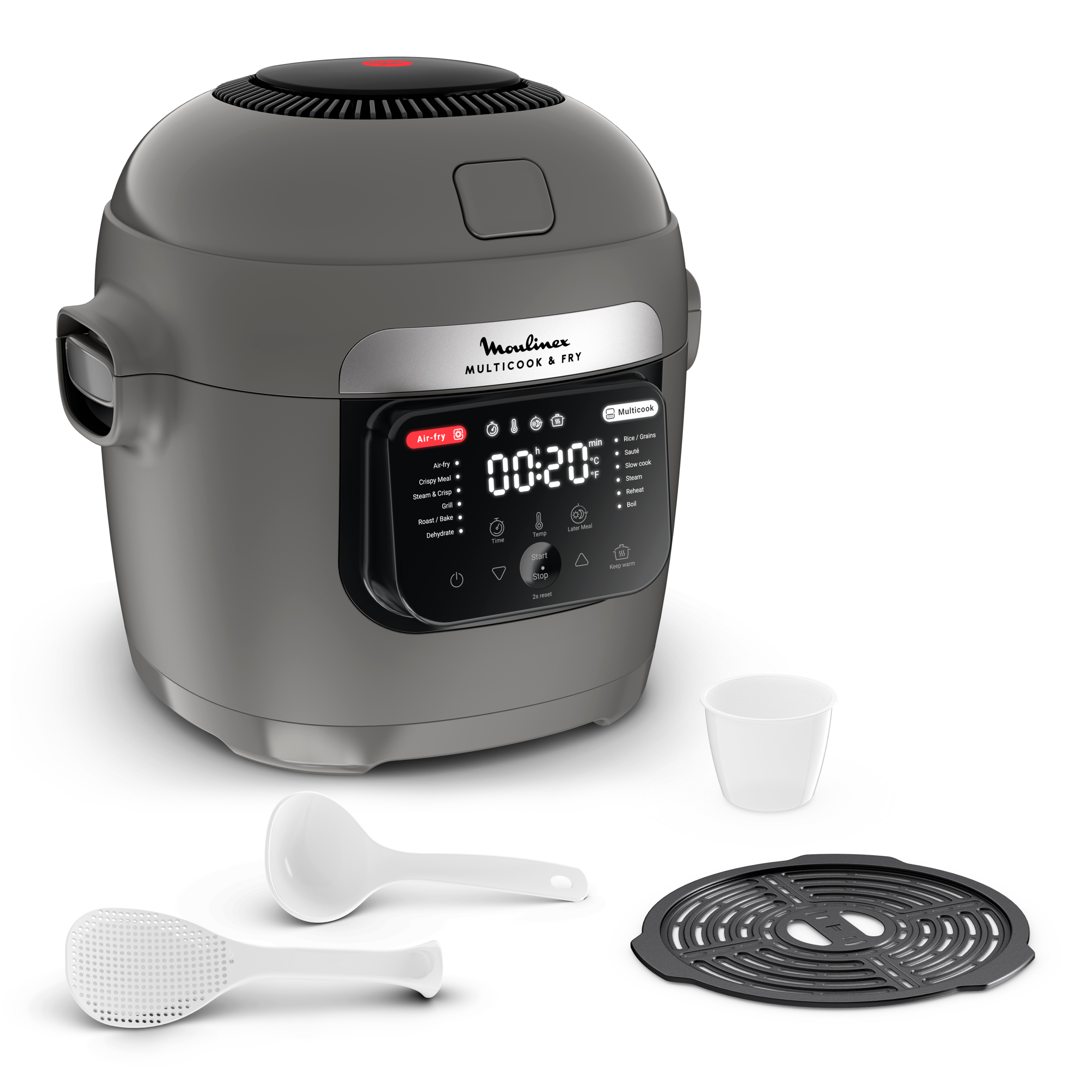 Multicook & Fry MZ730BF0 Air Fryer en multicooker - 12 automatische programma's - 4 accessoires