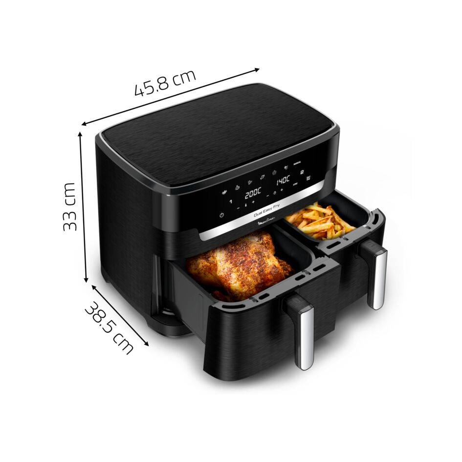 Dual Easy Fry & Grill XXL EZ9428F0 Air Fryer - 7 programma's - 6,5L + 4,5L
