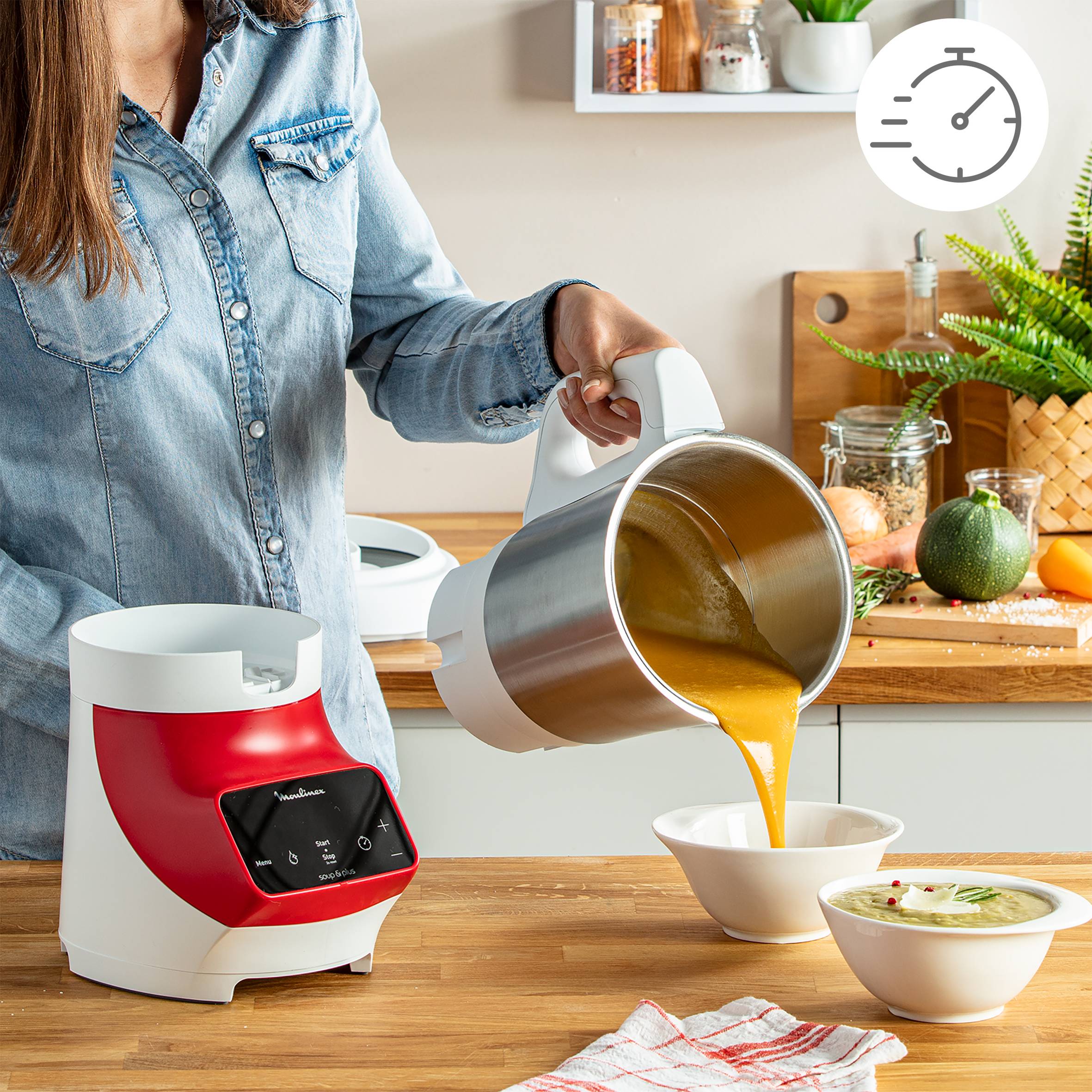 Soup & Plus LM924500 Blender chauffant - 1.100W - 3 programmes - 2L