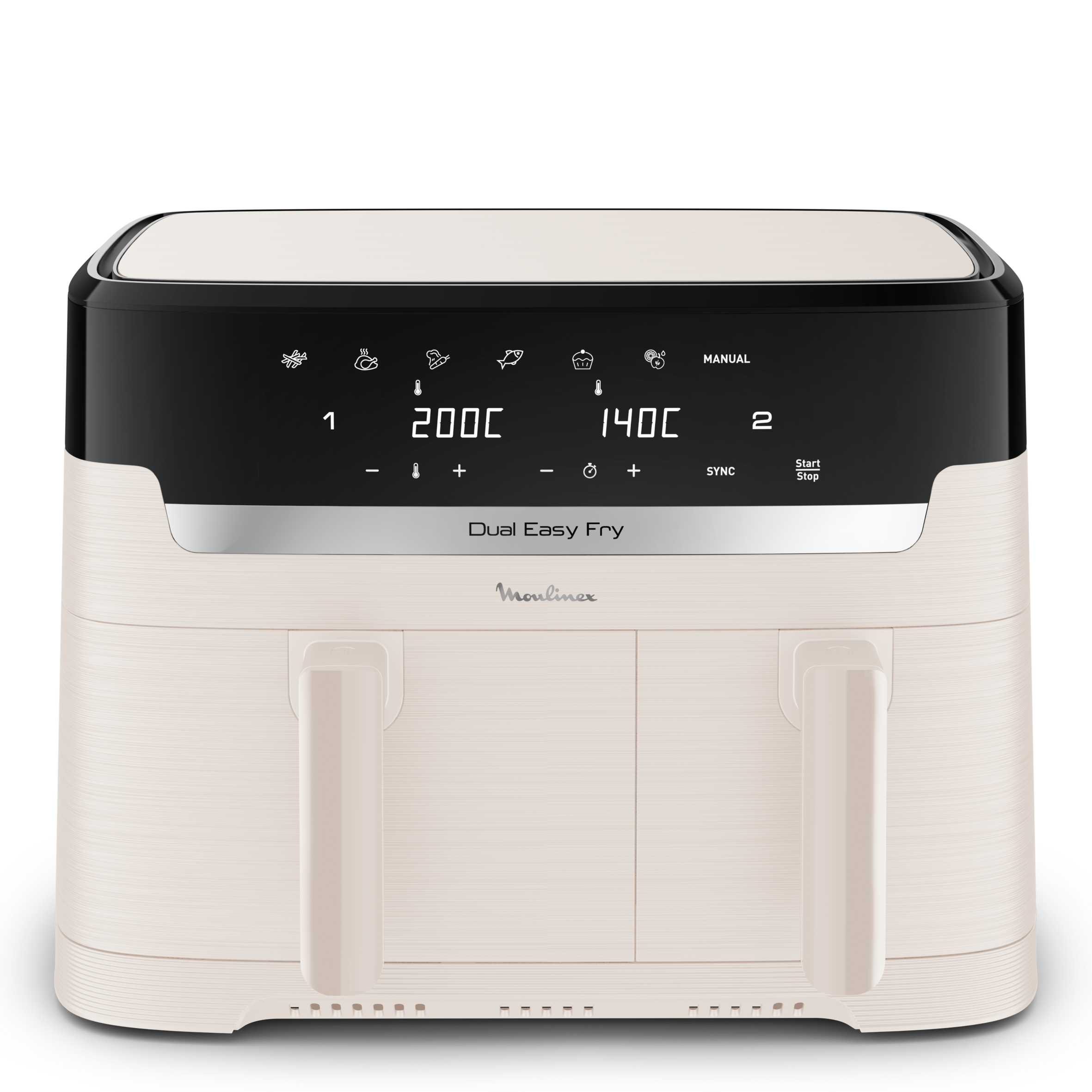 Dual Easy Fry EZ901AF0 Airfryer – 6 programma’s – 8 L – Speciale Ivoor Collectie