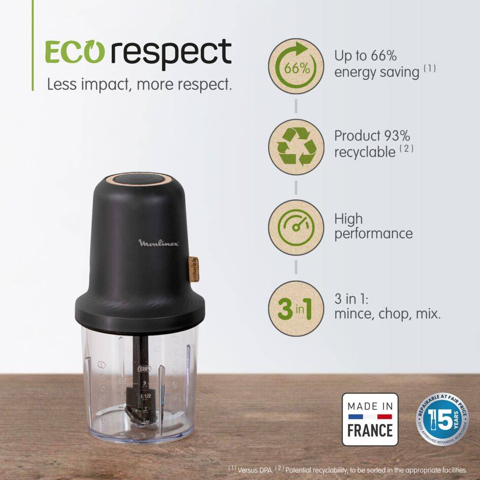 Eco Respect AT80E810 Hakmolen - 500W - 3 functies