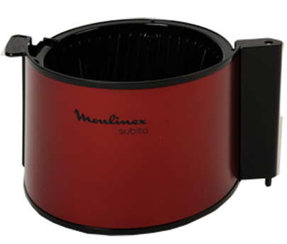 Matte rode filterhouder met klep SS-202298