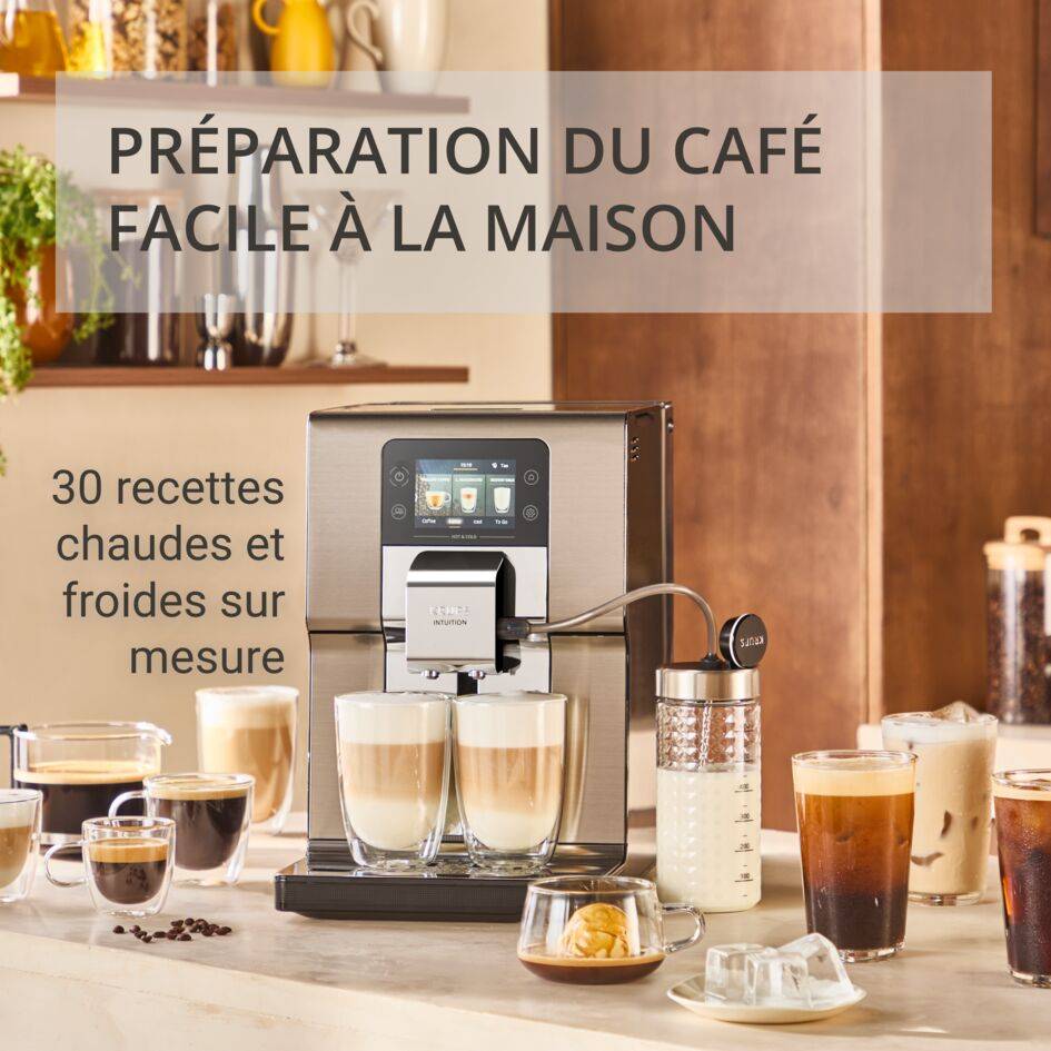 Intuition Experience Hot&Cold EA879EE0 Machine espresso automatique à grains - 30&nbsp;recettes - 3L