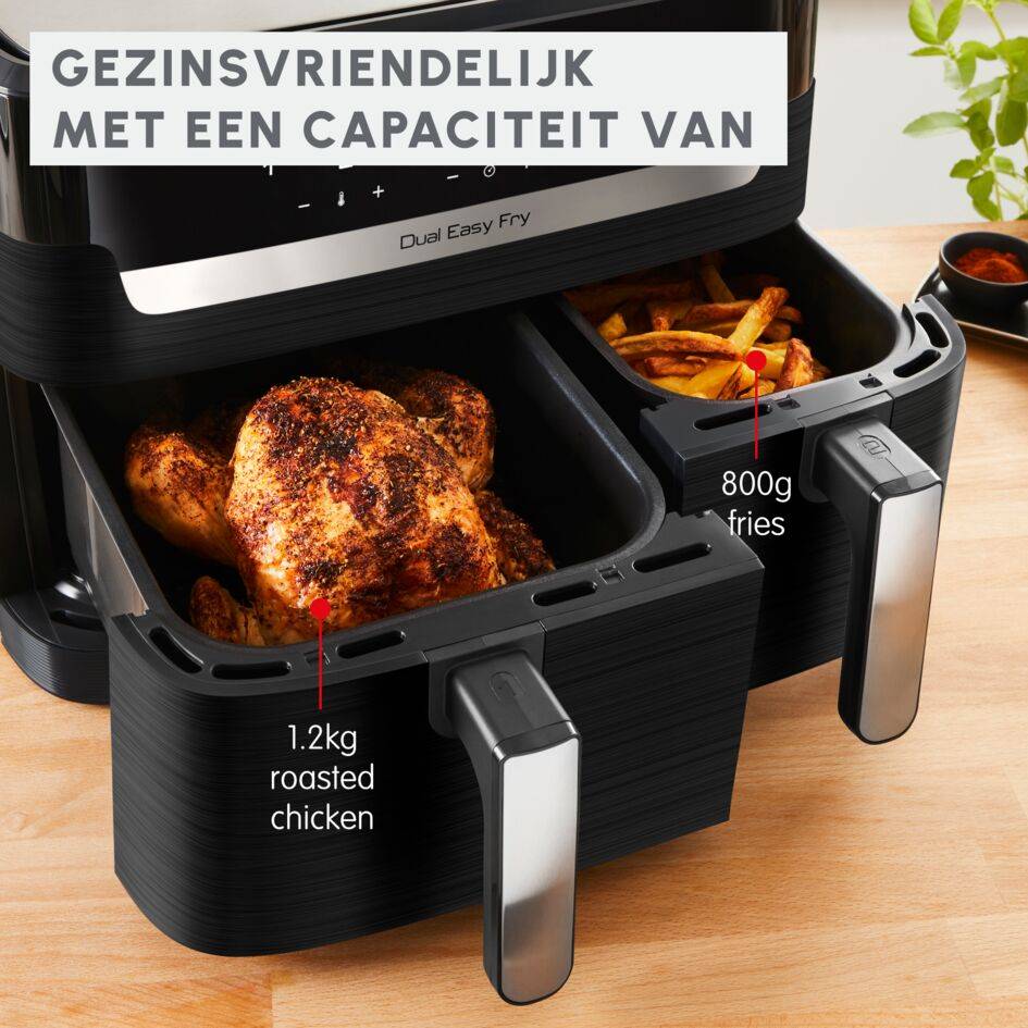 Dual Easy Fry hetelucht friteuse 8,3 l