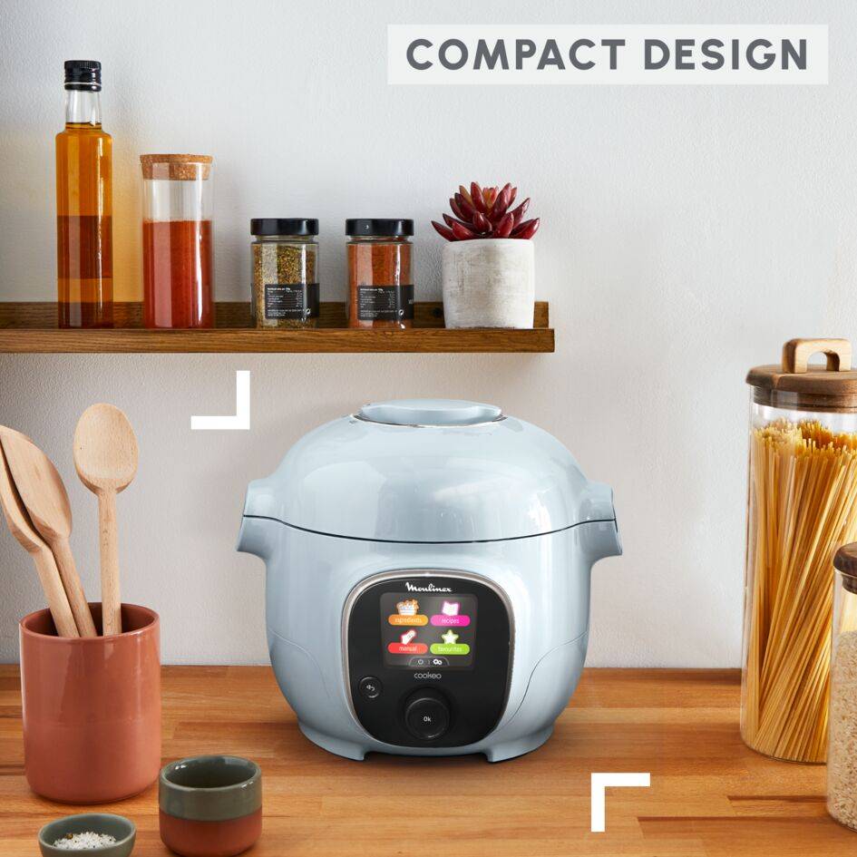 Cookeo Mini CE880410 Multicuiseur intelligent haute pression - 6 programmes - 150 recettes