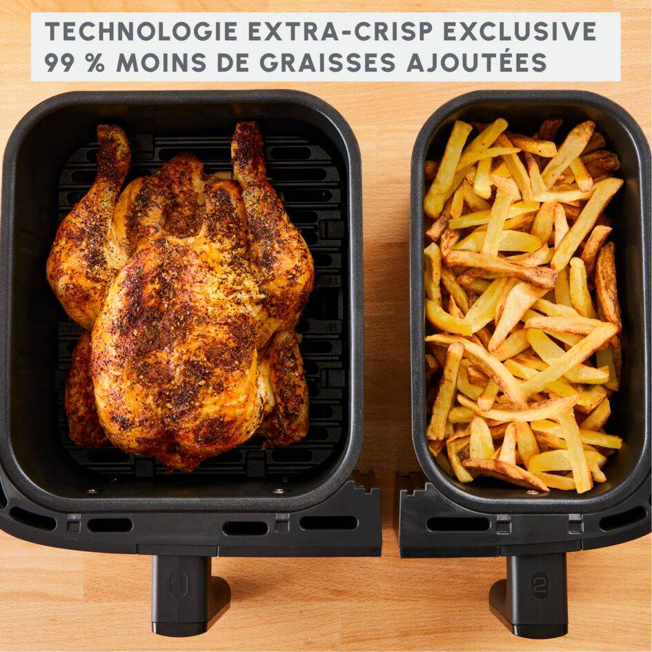 Dual Easy Fry & Grill EZ905B20 Air fryer - 8 programmes - 5,2L + 3,1L