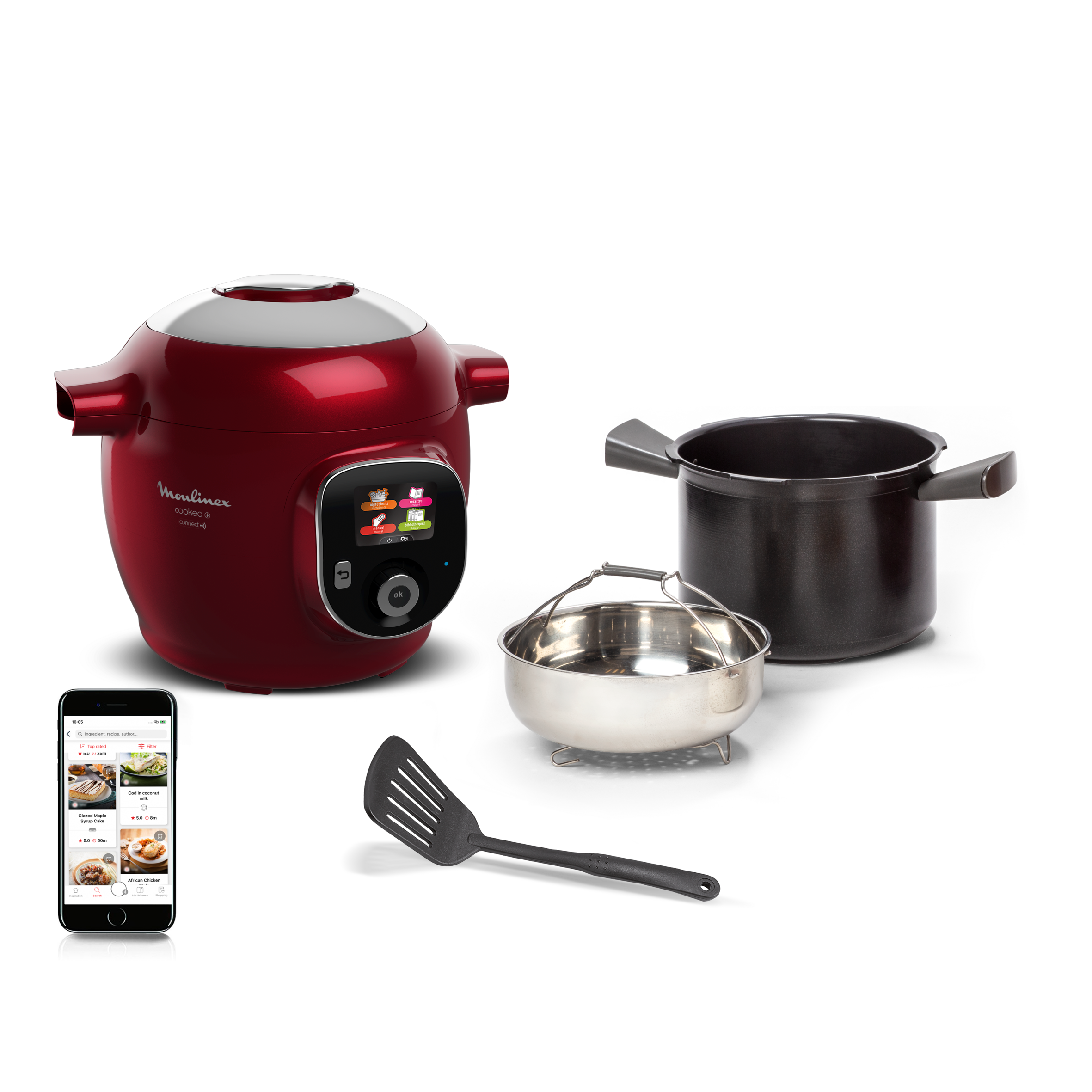 Cookeo + Connect Multicooker + Spatula
