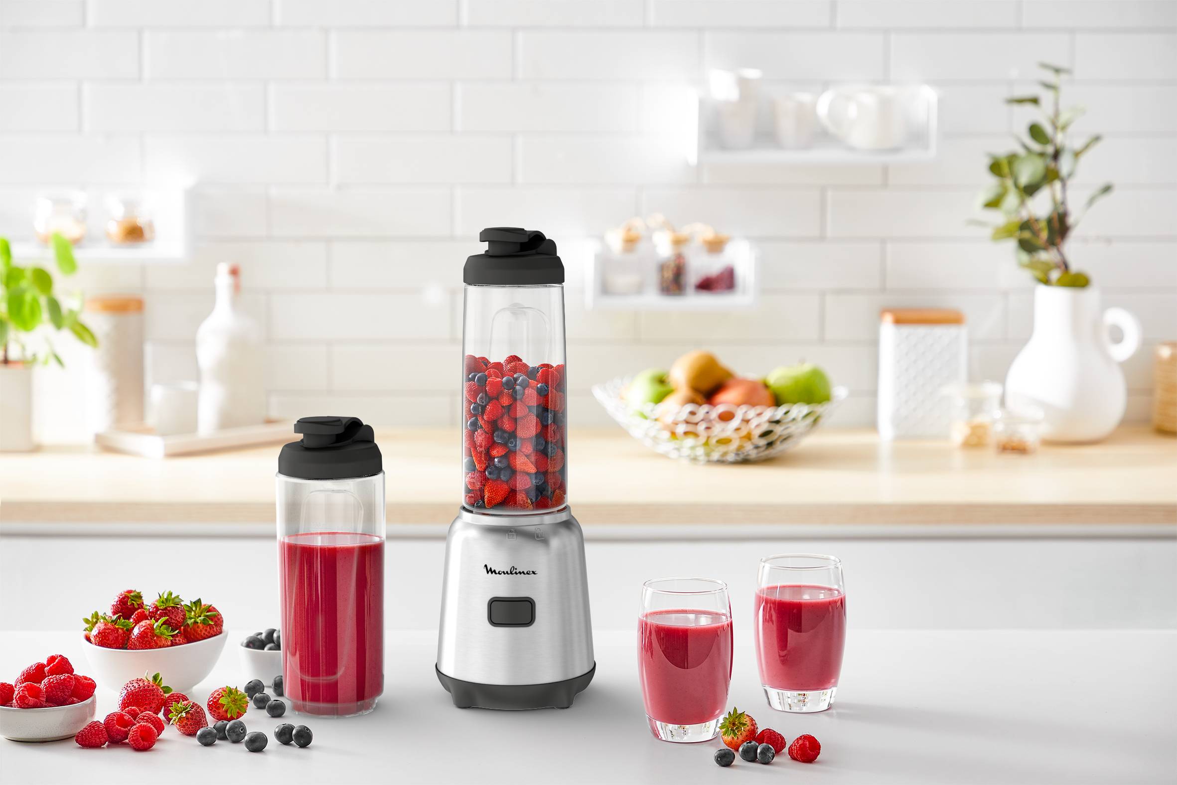 Mix & Move LM15FD10 Blender - 300W - 1 snelheid - 2 x 0,6L
