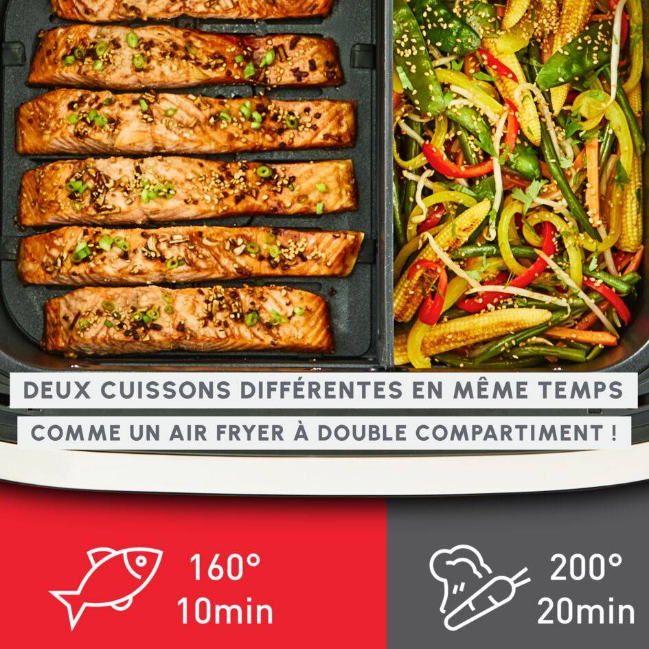 Dual Easy Fry Flex EZ9228F0 Air fryer Flex - 7 programmes - 9L