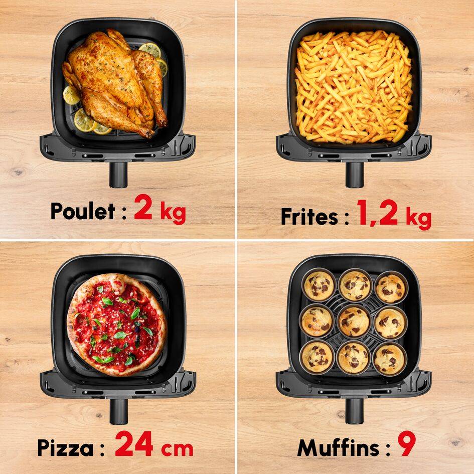 RECONDITIONNE - Easy Fry Mega EZ855BF0 Air fryer - 8 programmes - 7.5 L