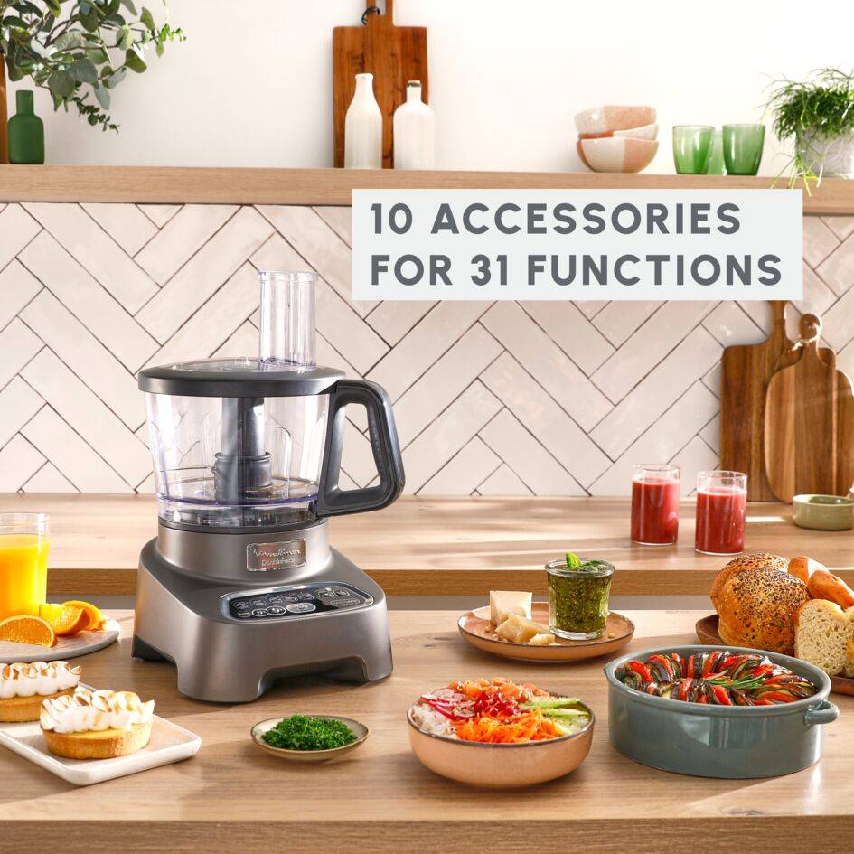 DoubleForce FP827E10 Robot multifonction - 1.000W - 10 accessoires - 6 vitesses