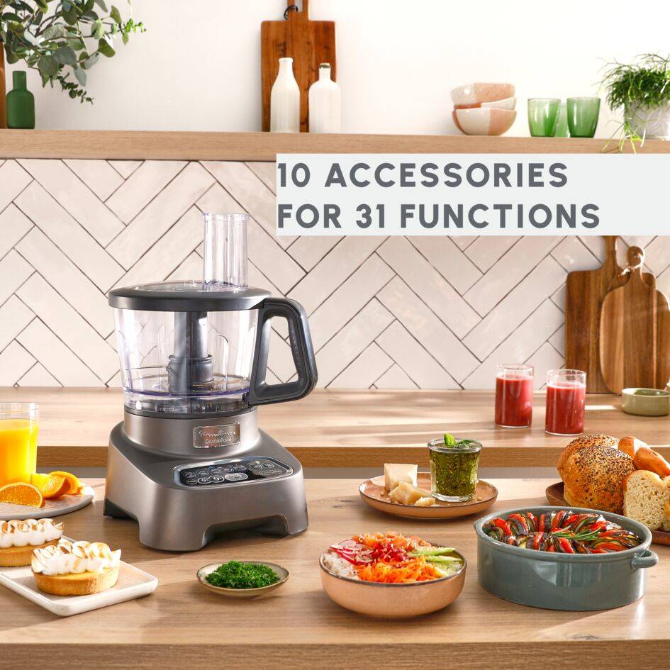 DoubleForce FP827E10 Robot multifonction - 1.000W - 10 accessoires - 6 vitesses