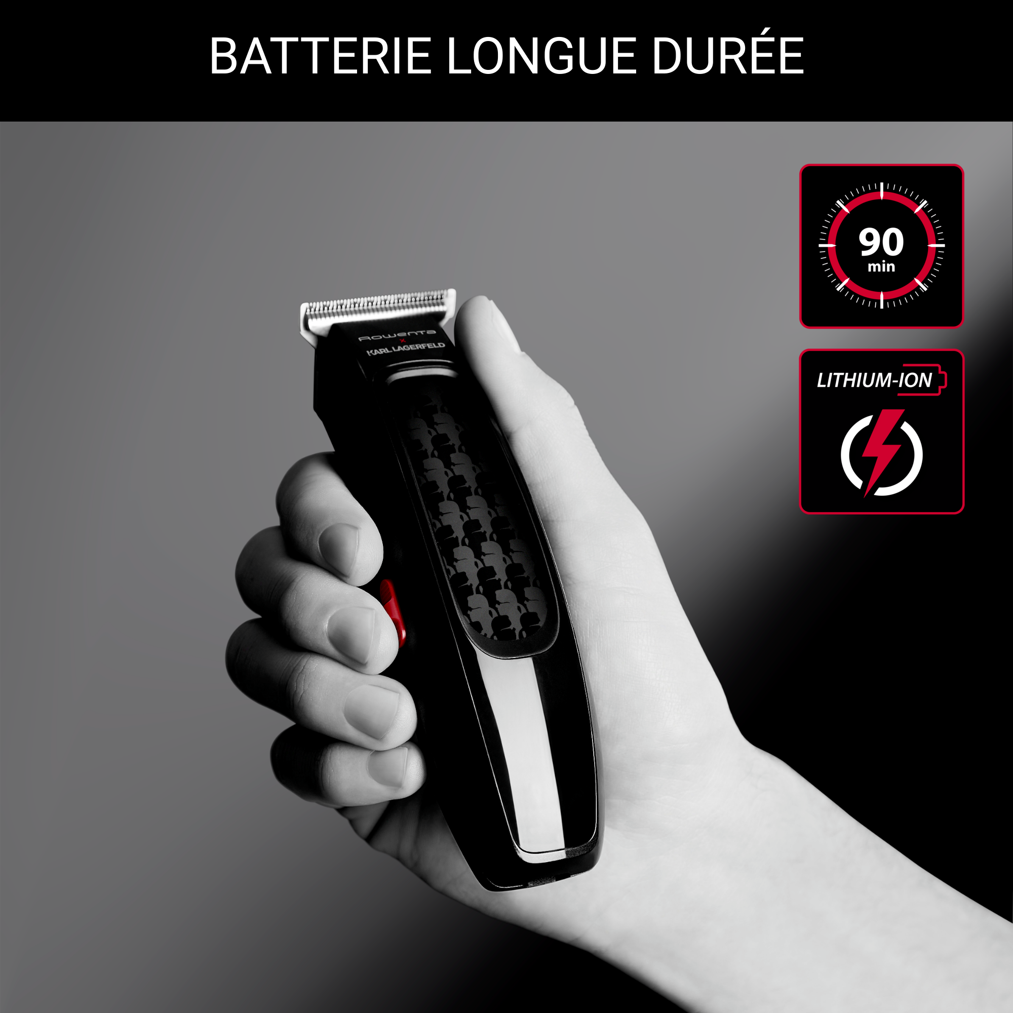 Cut & Style TN182L Karl Lagerfeld Tondeuse cheveux - 1-3-5mm