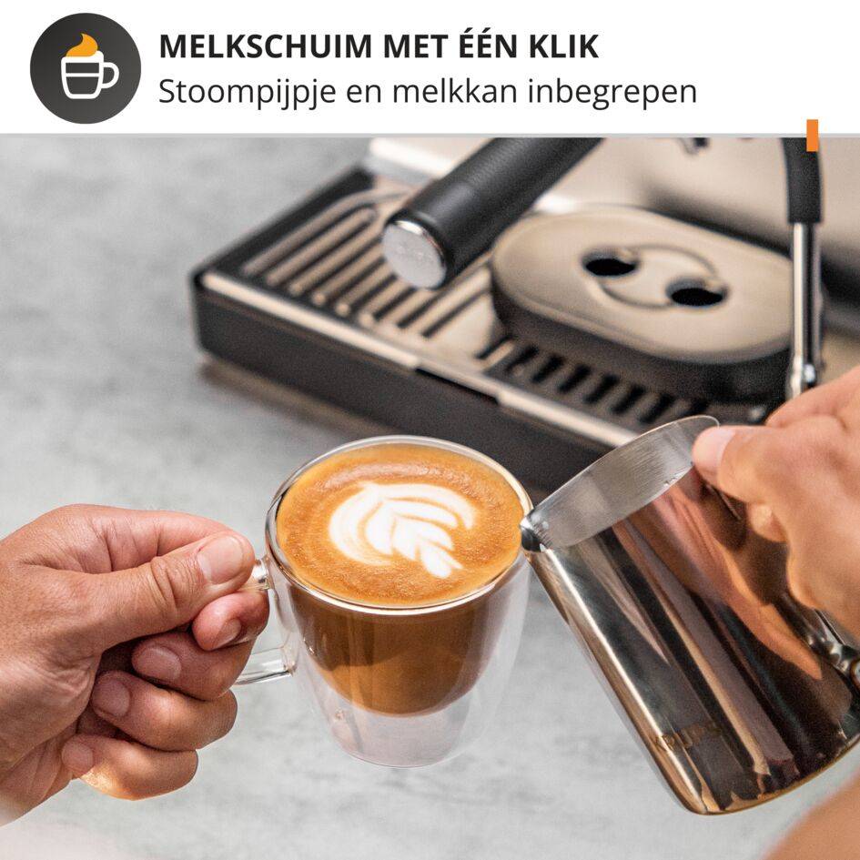Precision XP801T Manuele espressomachine met molen