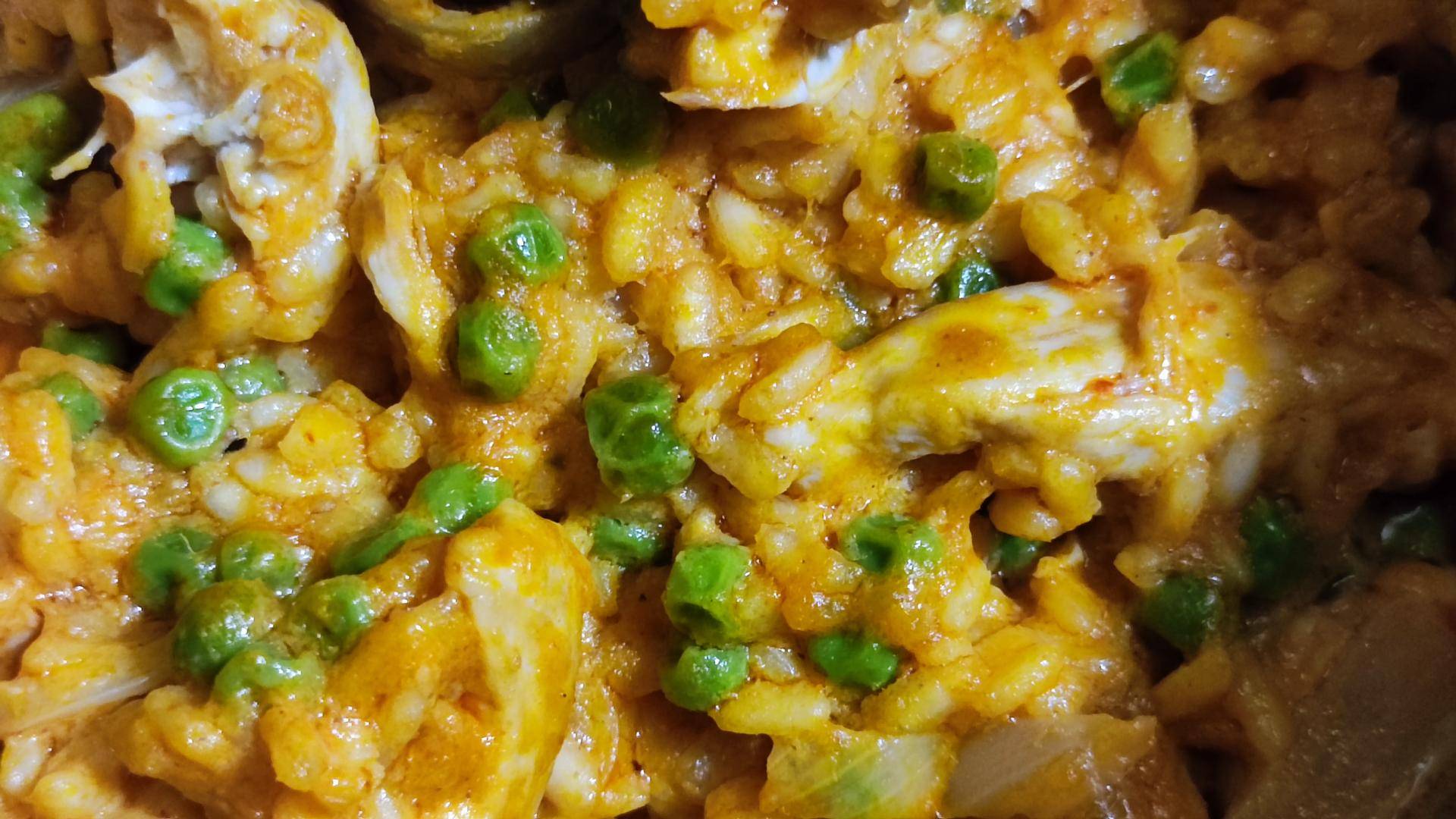 Risotto de poulet aux petits pois et curry rouge - Recepten Companion | Moulinex