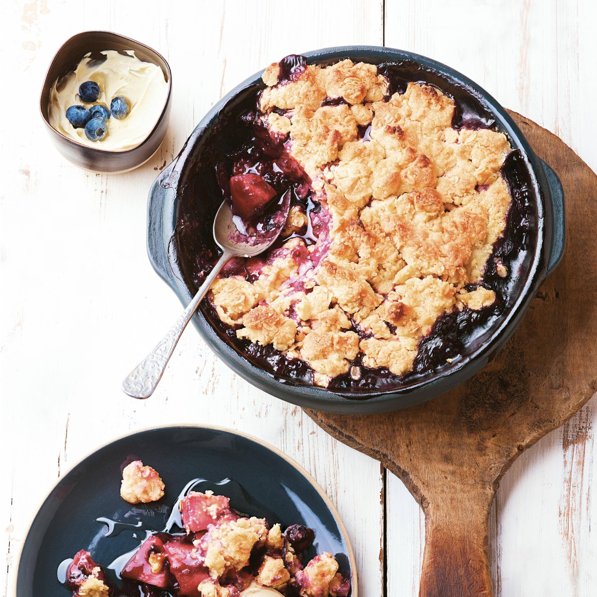 Crumble aux pommes et fruits rouges - Recette Multifunction Airfryer Oven Digital | Moulinex