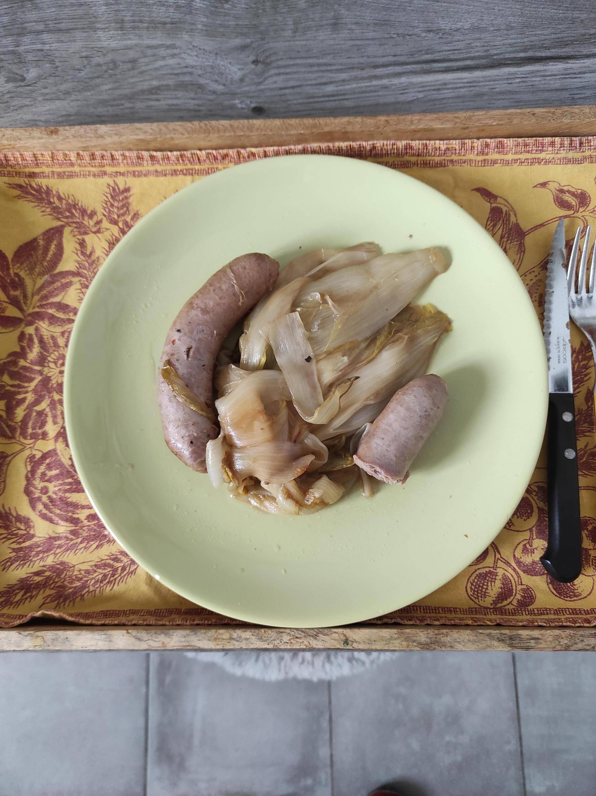 Saucisses de Toulouse aux endives de ma belle-fille - Recette Cookeo | Moulinex