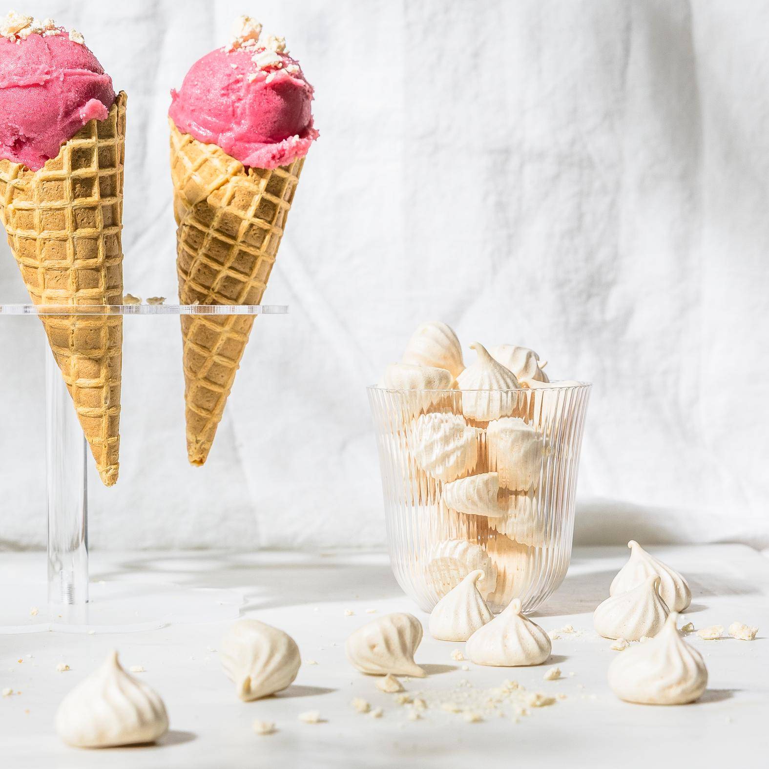 Mini meringues (topping de glace) - Recepten Easy Fry Compact | Moulinex