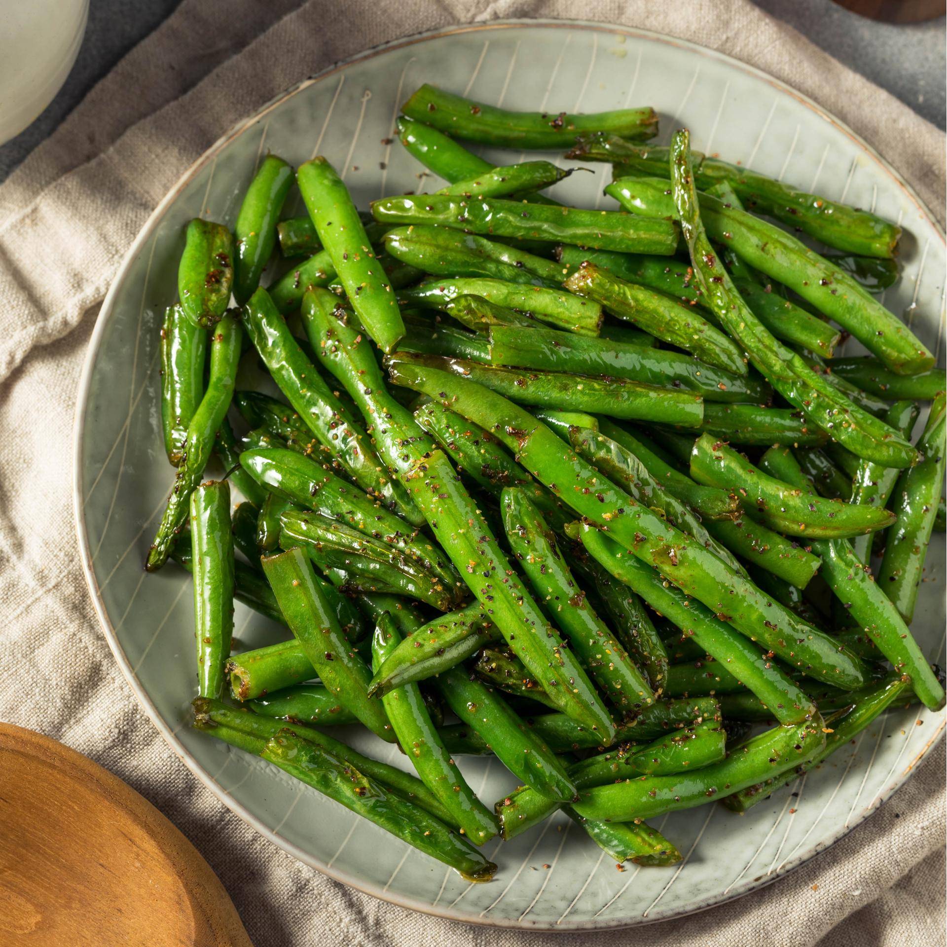 Haricots verts épicés - Recette Dual EasyFry&Grill | Moulinex
