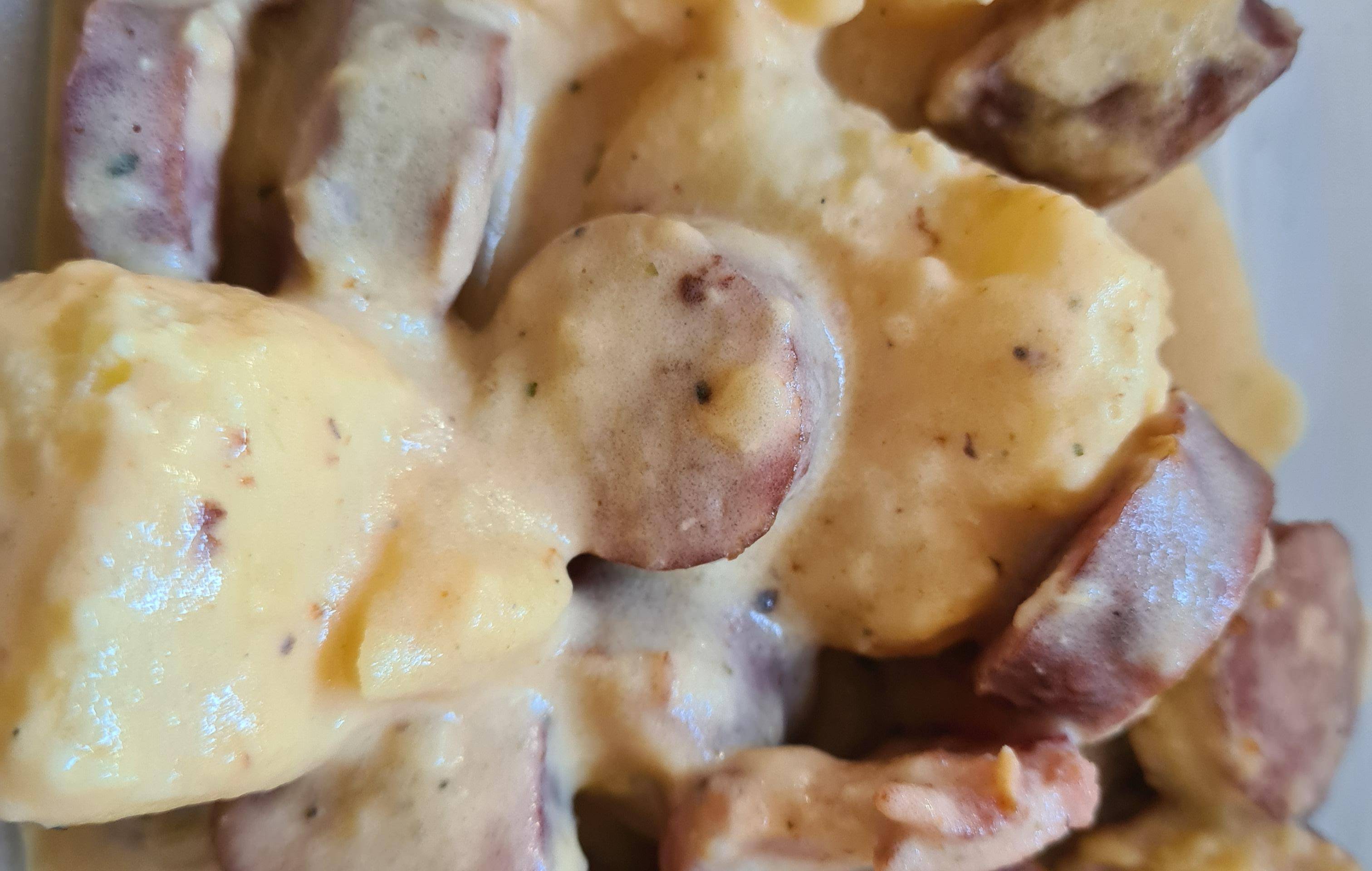Saucisses fumees pommes de terre cheddar - Recette Cookeo | Moulinex