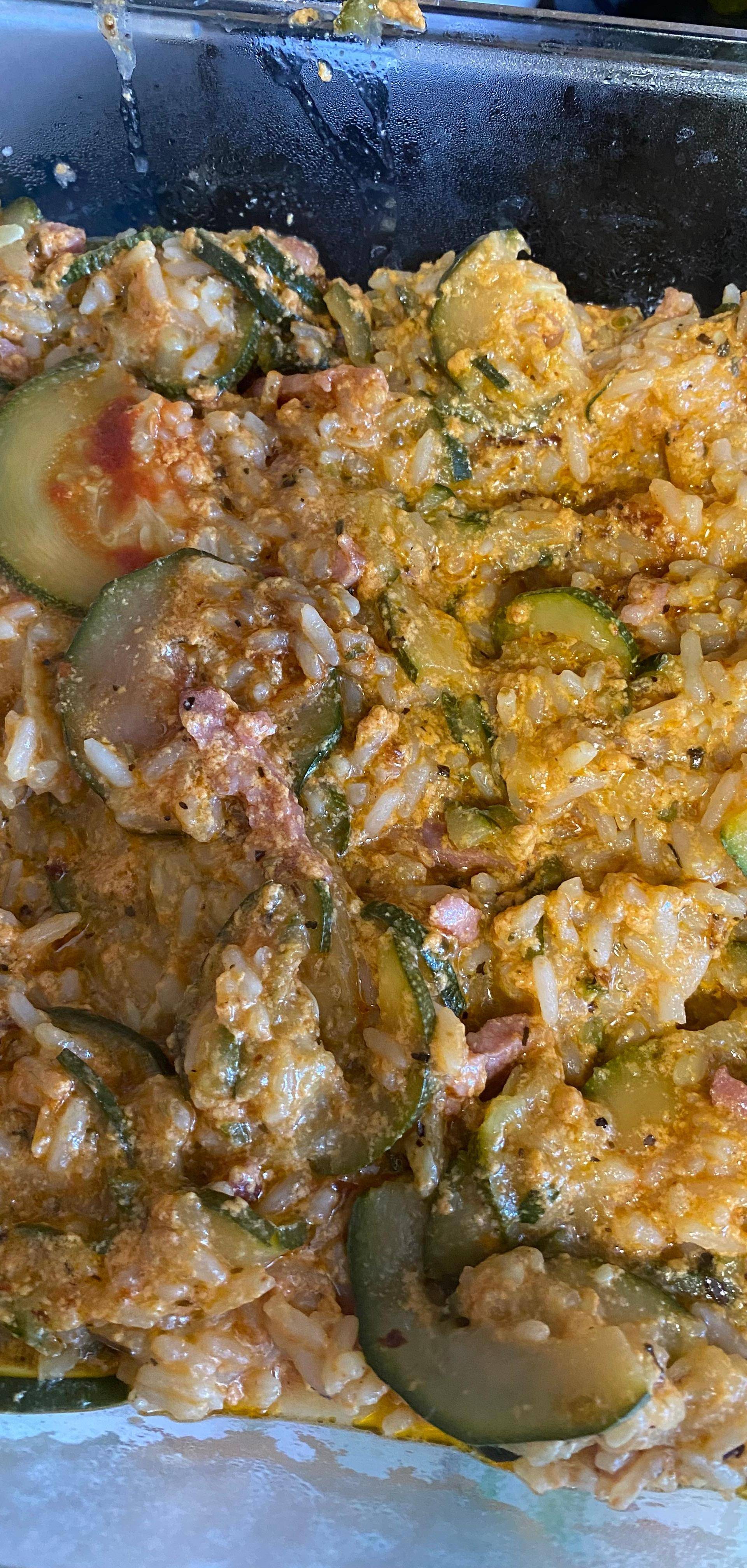 Gratin courgette riz - Recette Cookeo V3 | Moulinex