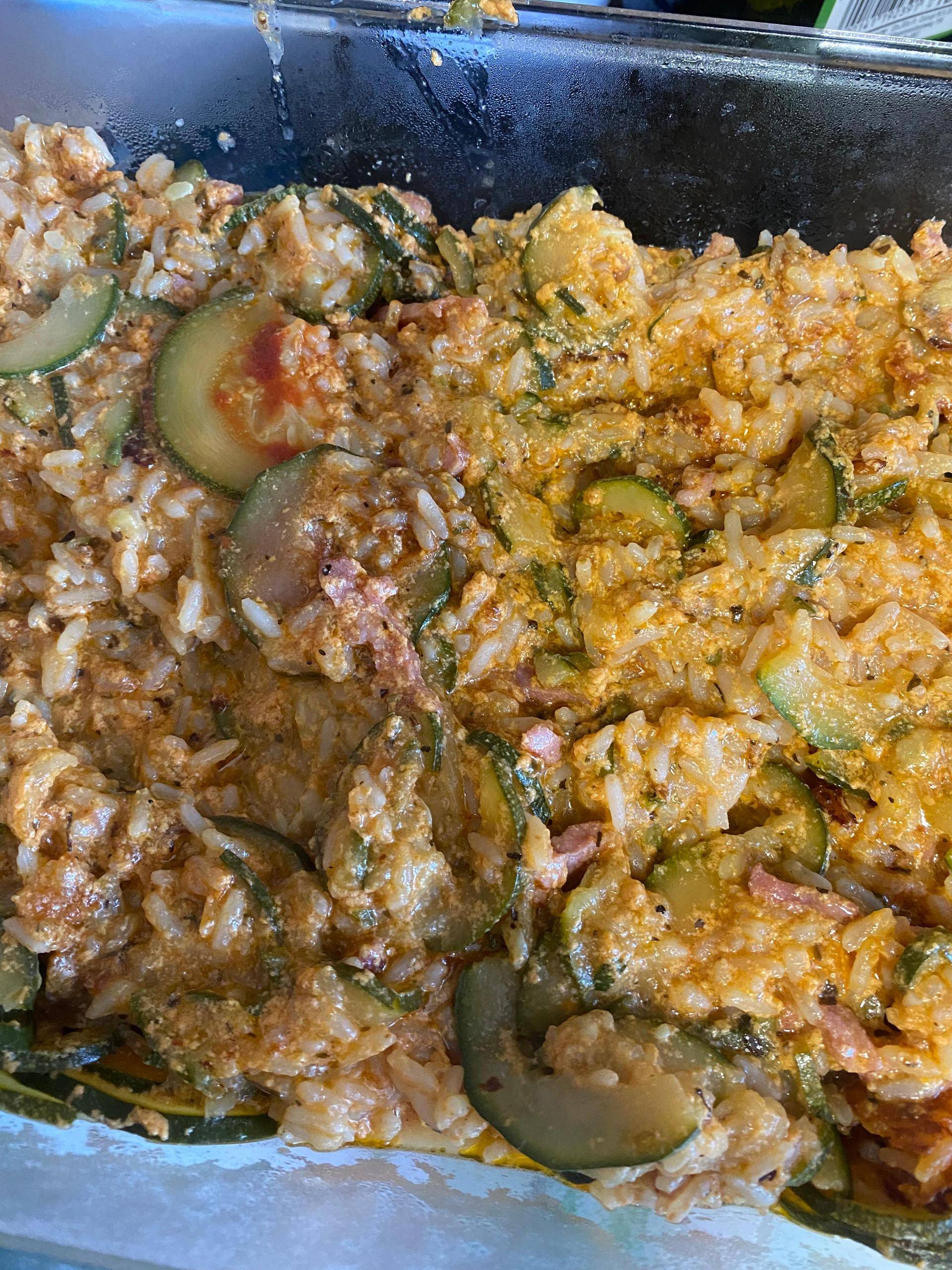 Gratin courgette riz - Recette Cookeo V3 | Moulinex