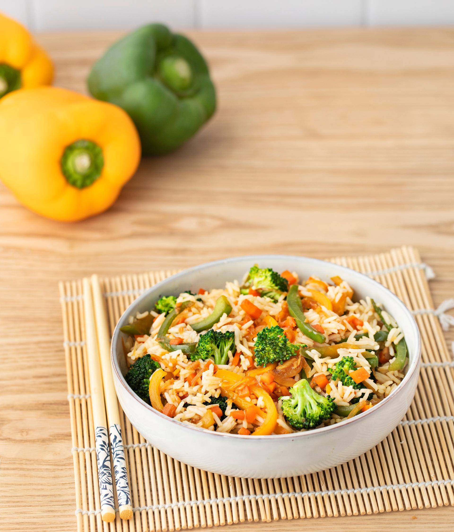 Riz sauté aux légumes - Recette Cookeo | Moulinex