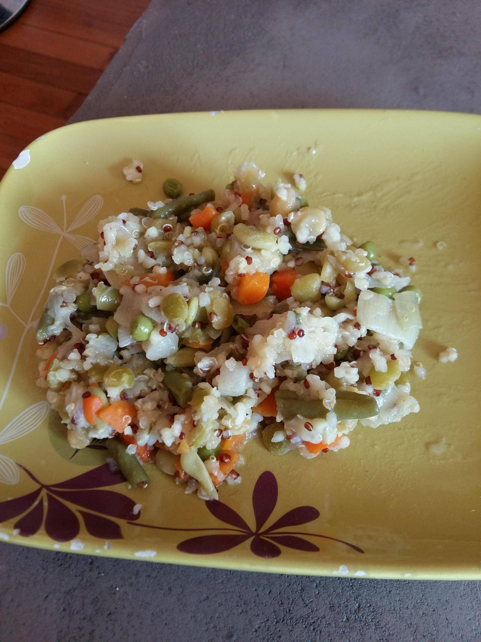 Quinoa et pois cassés au poireau - Recette Cookeo | Moulinex