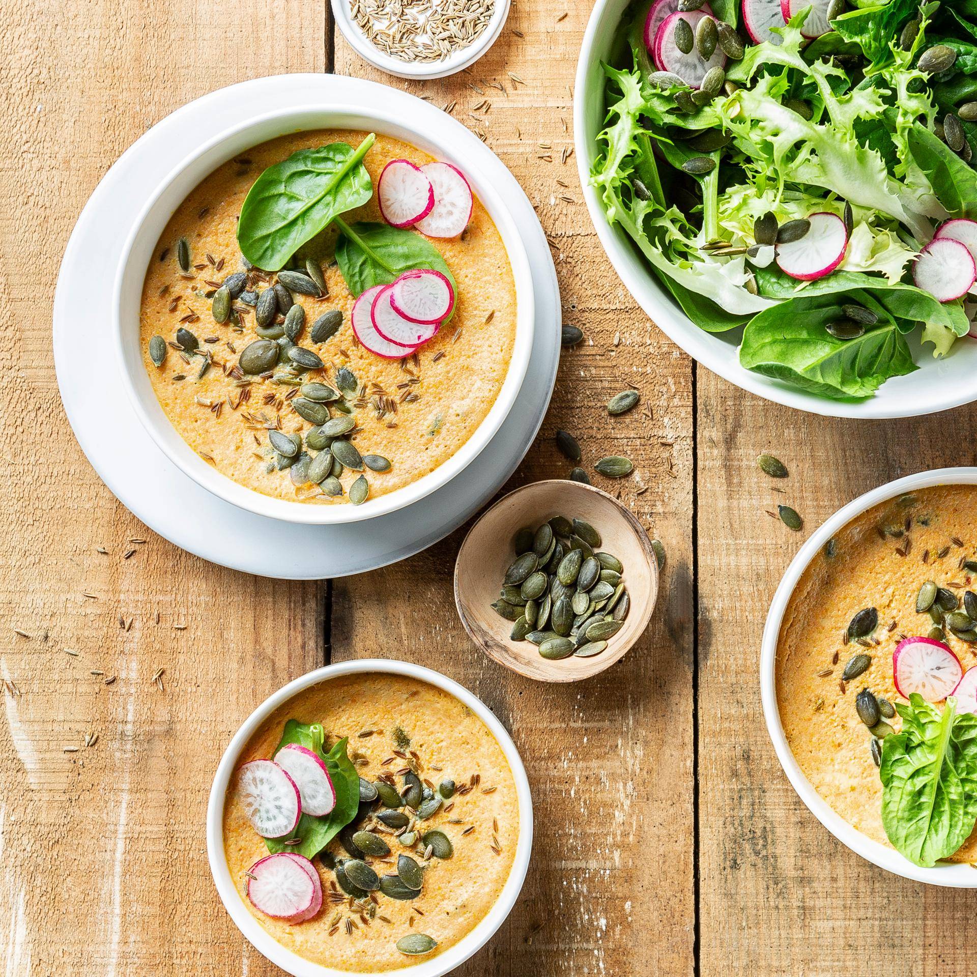 Flans aux graines de courge - Recepten Cuiseur vapeur | Moulinex