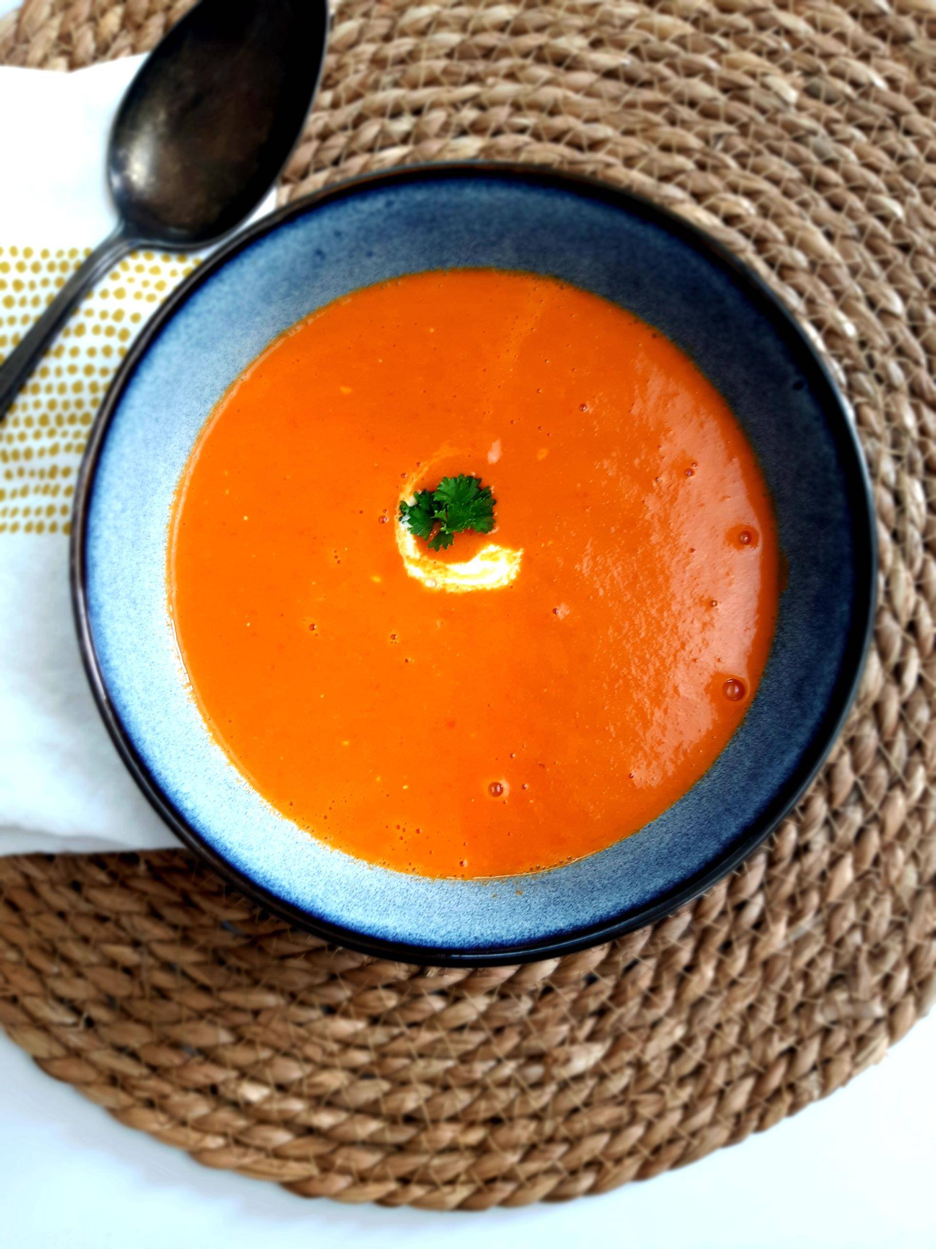 Velouté poivron tomate chorizo - Recepten Companion Connect XL | Moulinex
