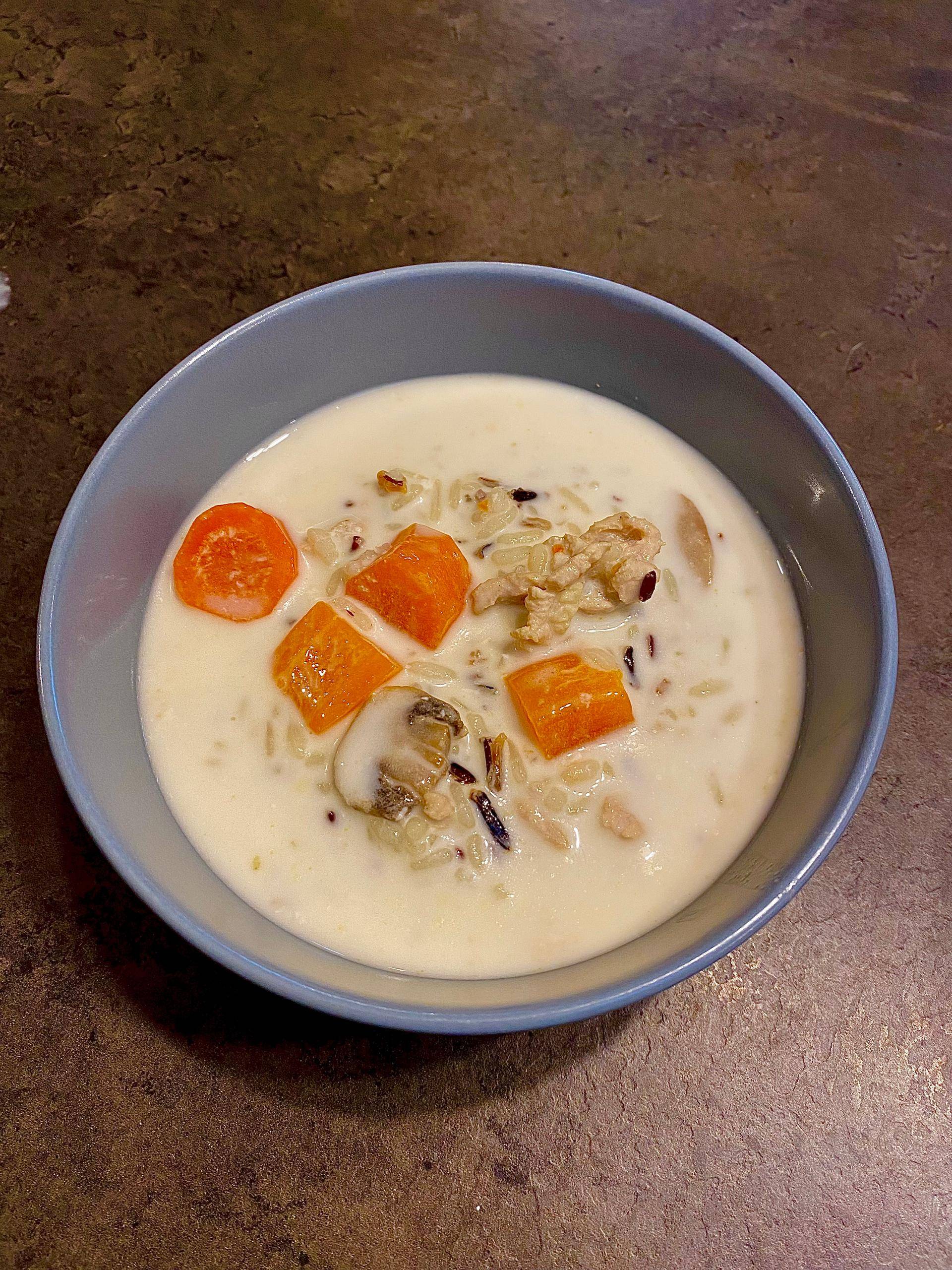 Soupe riz sauvage et poulet - Recepten Cookeo | Moulinex