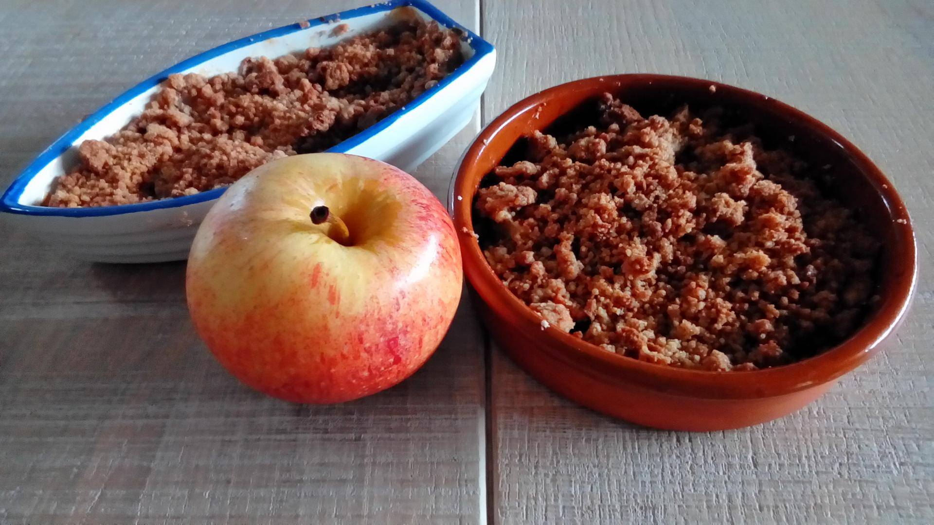 Crumble pommes, poires et spéculoos - Recepten Companion Connect XL | Moulinex
