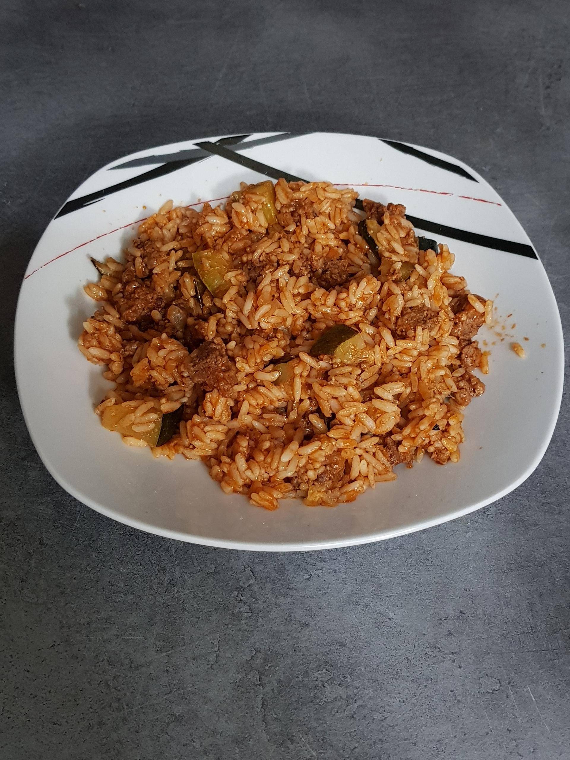 Riz aux courgettes à la bolognaise - Recepten Cookeo | Moulinex