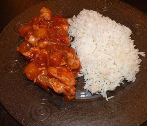 Poulet sauce chili sucrée ananas - Recette Companion Connect | Moulinex