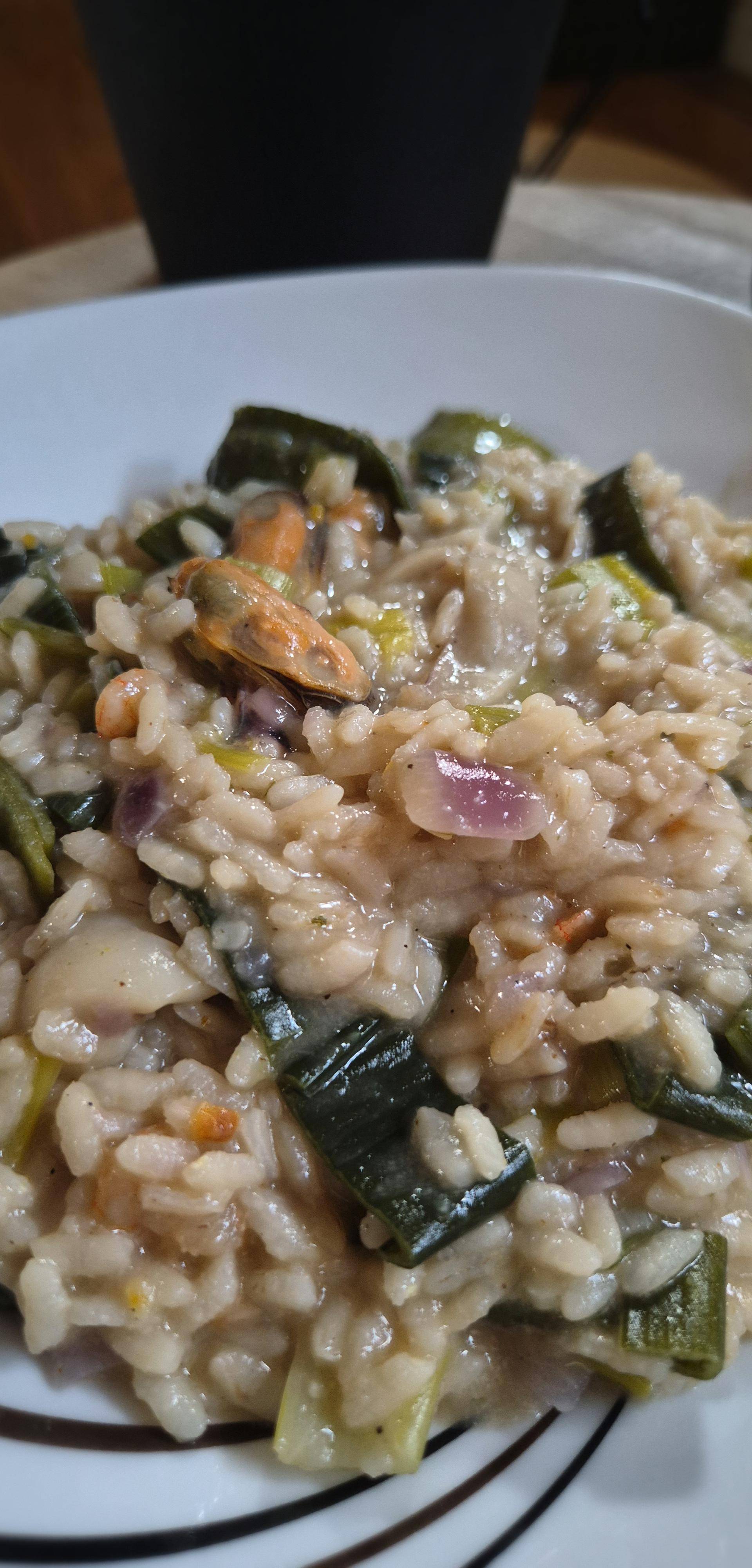 Risotto fruits de mer et vert de poireau - Recette Cookeo | Moulinex
