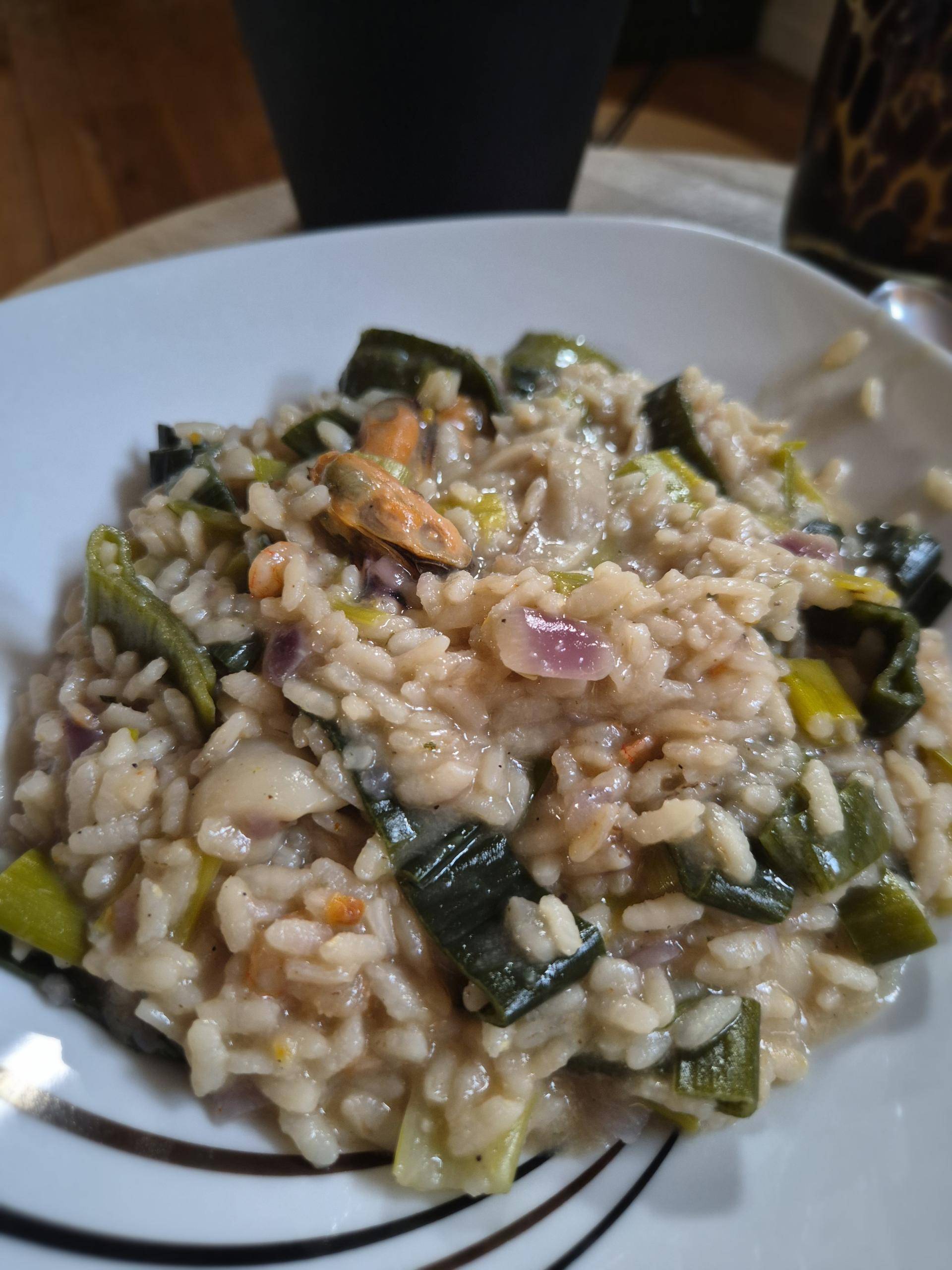Risotto fruits de mer et vert de poireau - Recette Cookeo | Moulinex