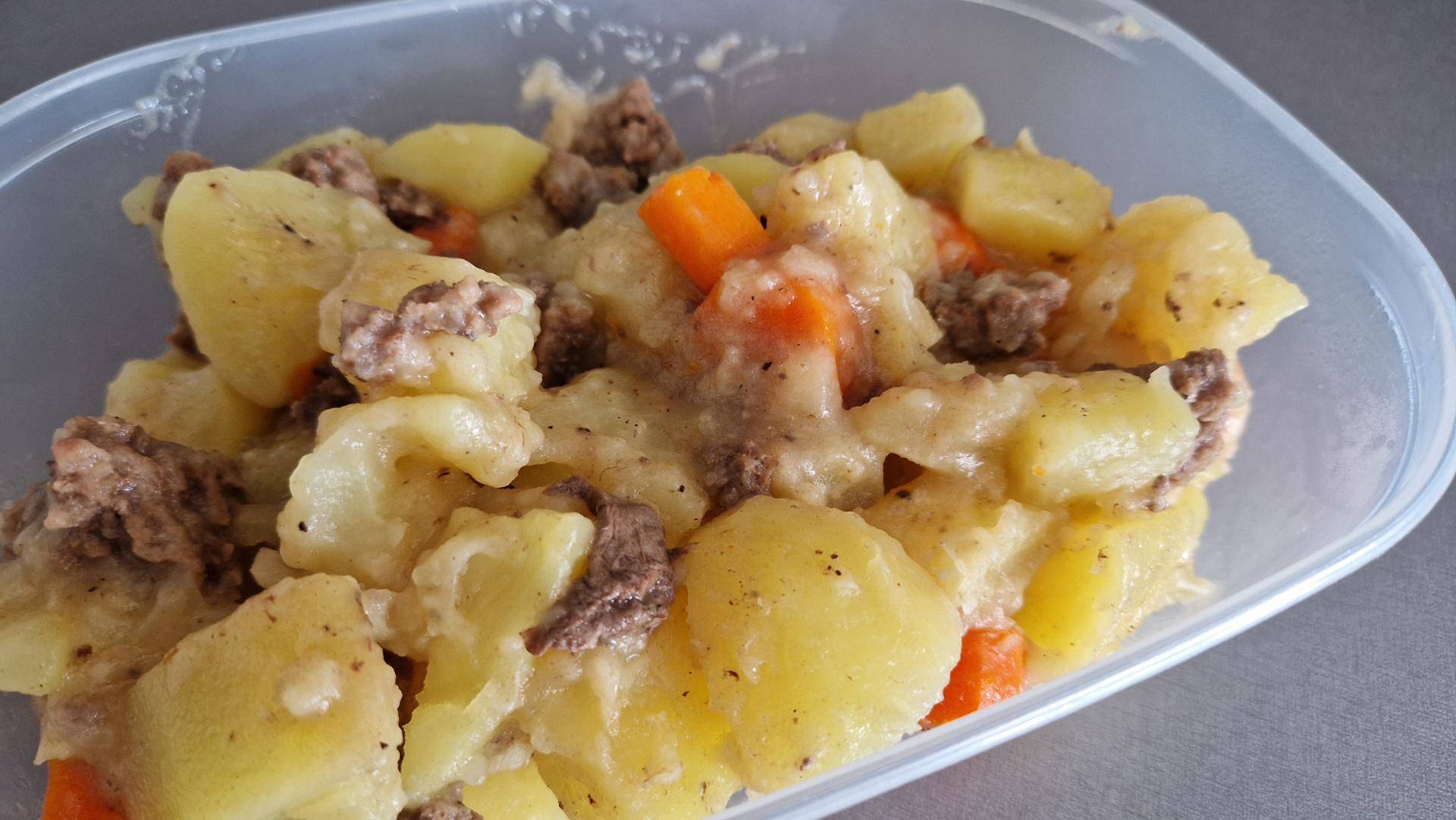 Viande hachée et pommes de terre, carottes fondantes - Recepten Cookeo | Moulinex