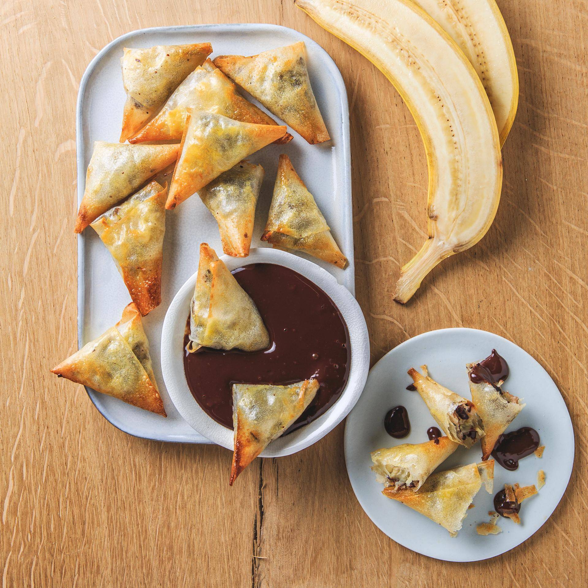 Samossas Choco Banane - Recette Cookeo | Moulinex