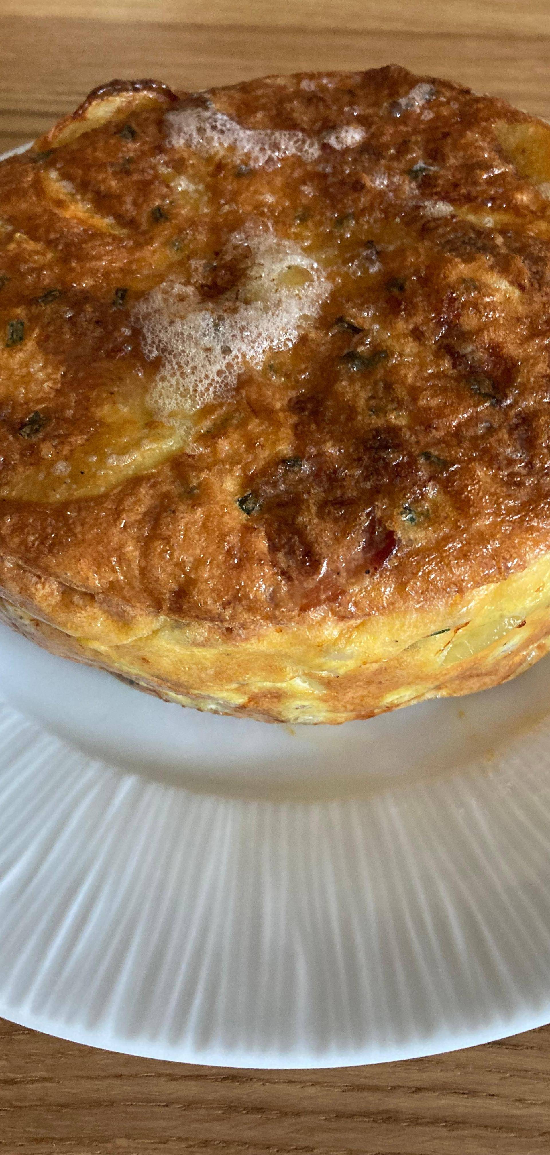 Tortilla pommes de terre lardons - Recette Cookeo | Moulinex