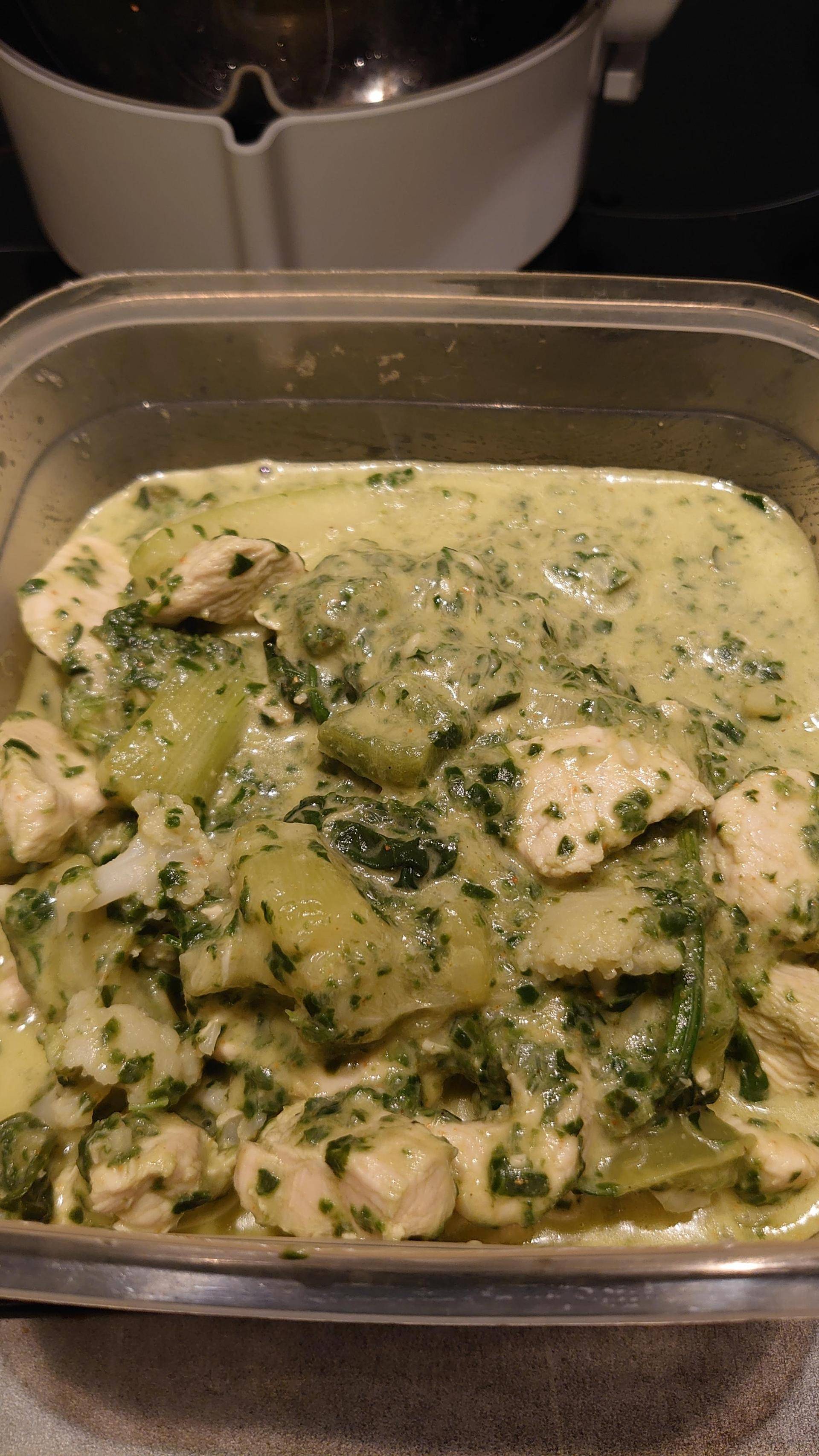 Poulet aux légumes verts et Curry - Recepten Companion XL | Moulinex