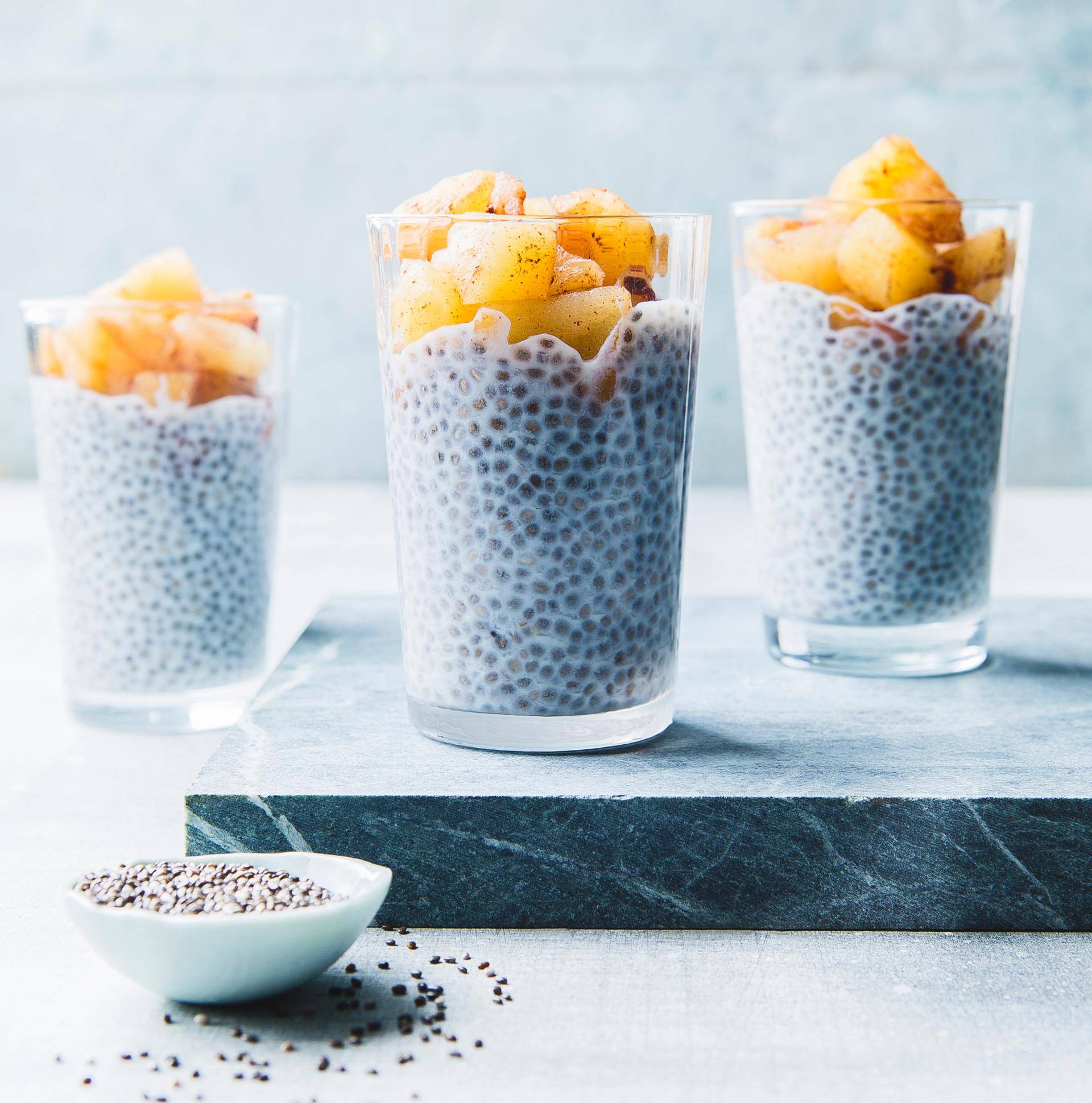 Pudding pommes au chia - Recette Cookeo | Moulinex