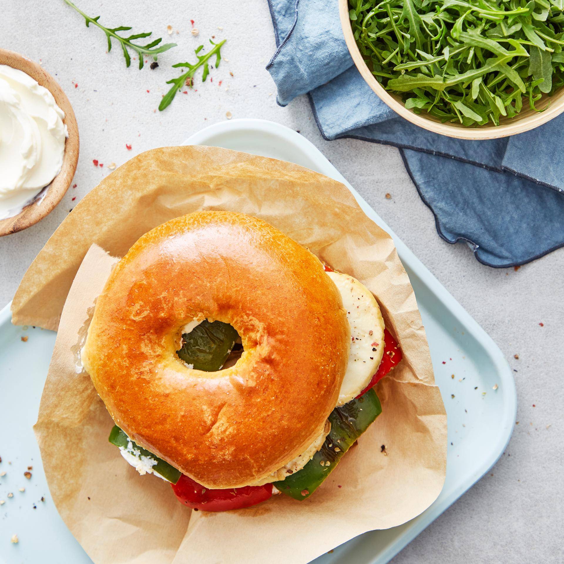 Bagels végétariens - Recette EASY FRY & GRILL 2 in 1 DIGITAL | Moulinex