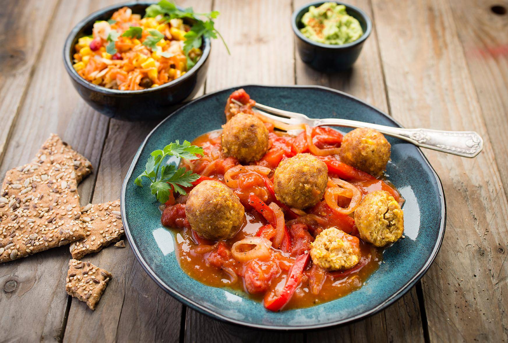 Maïskroketjes met tex-mexsaus - Recepten Cookeo | Moulinex