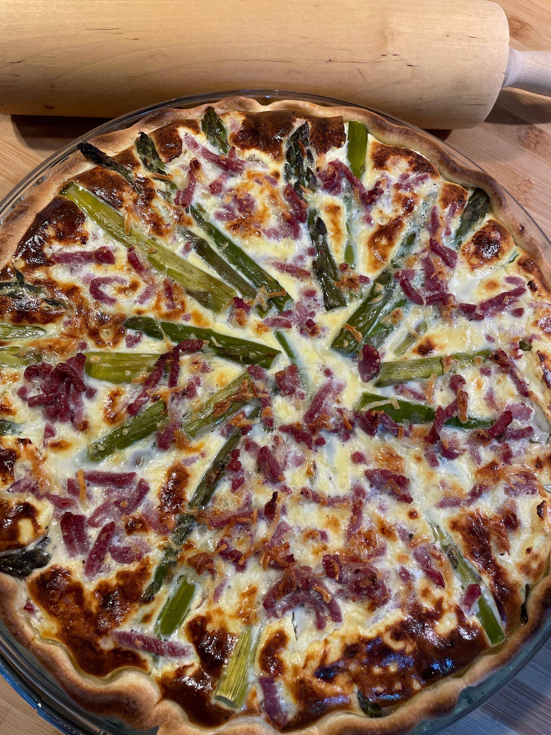 Quiche aux asperges vertes et jambon cru - Recepten Companion Connect | Moulinex