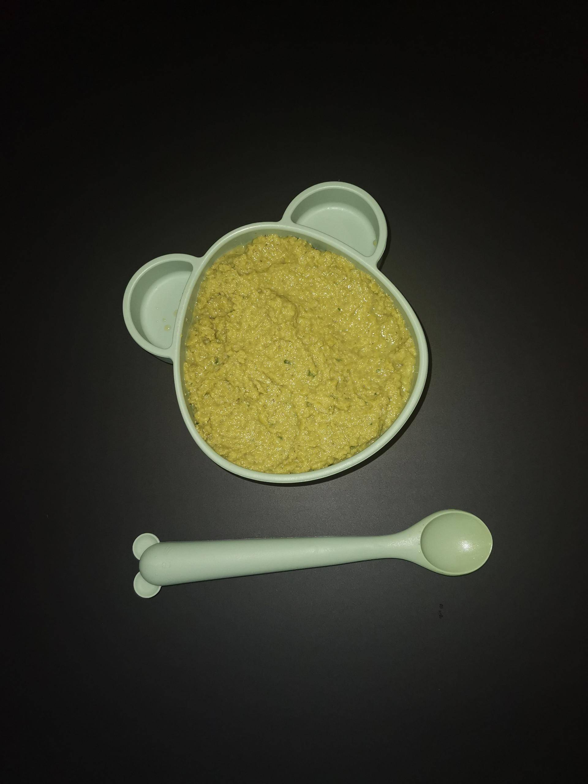 Purée bébé 8 mois: haricots verts, petit pois, champignons et touche de crème - Recepten Companion Connect XL | Moulinex