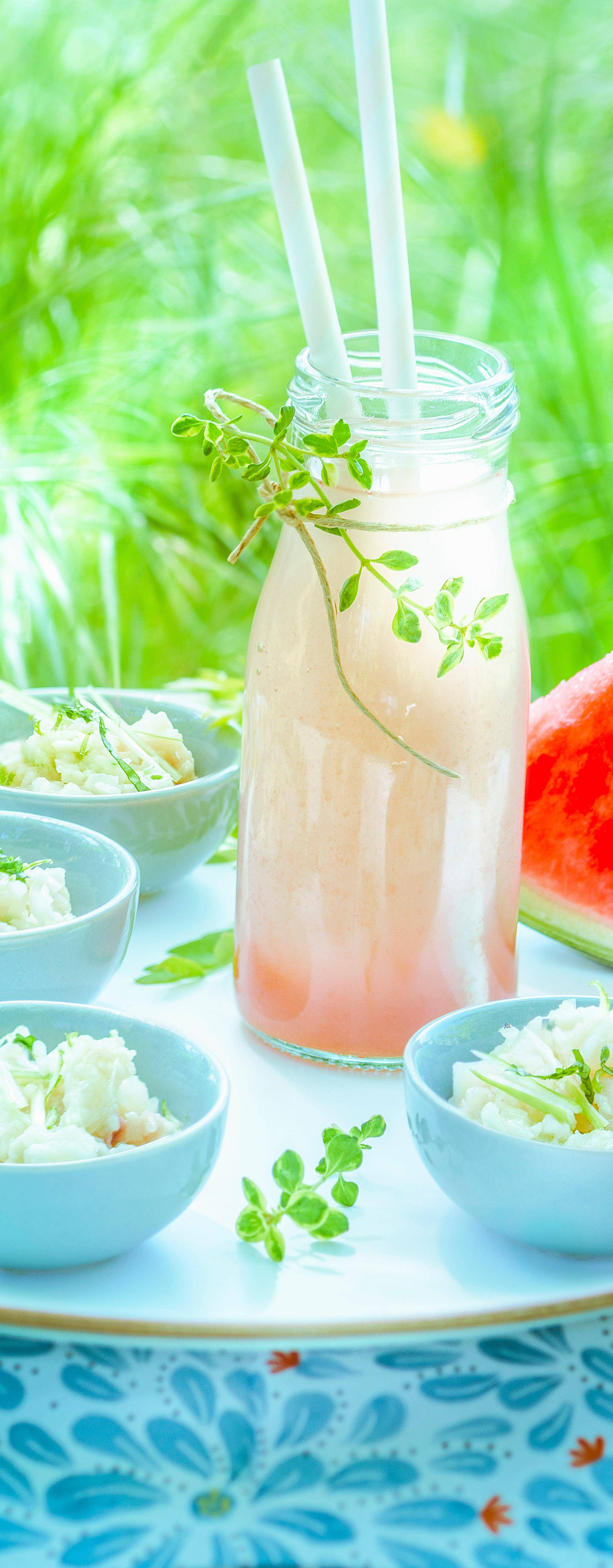 Eau de fruits frais de saison et tartare de daurade - Recette Companion Connect | Moulinex