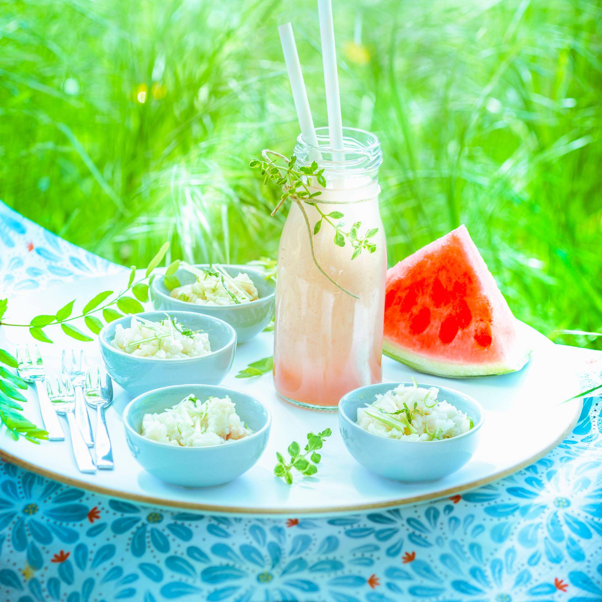 Eau de fruits frais de saison et tartare de daurade - Recepten Companion Connect | Moulinex