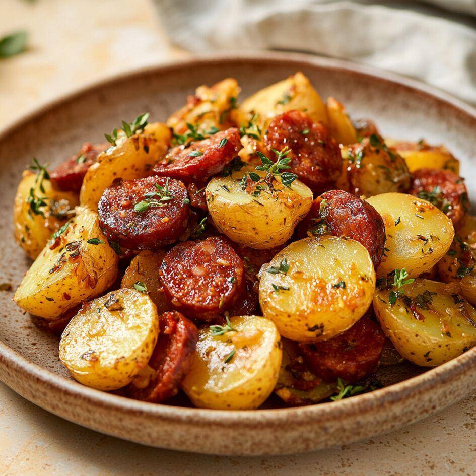 Pommes de terre sautées à l'espagnole et chorizo - Recette Cookeo Infinity 17in1 | Moulinex
