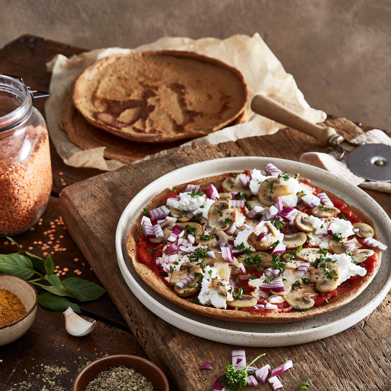 Pâte à pizza aux lentilles corail - Recette Perfectmix + | Moulinex